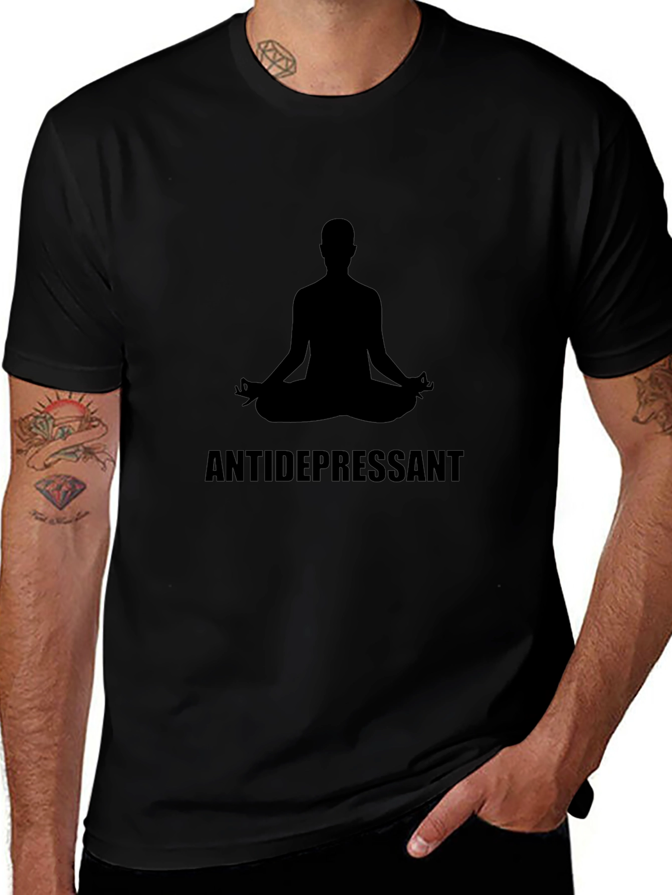 Antidepressant Yoga Meditation T-Shirt - Relaxed Fit