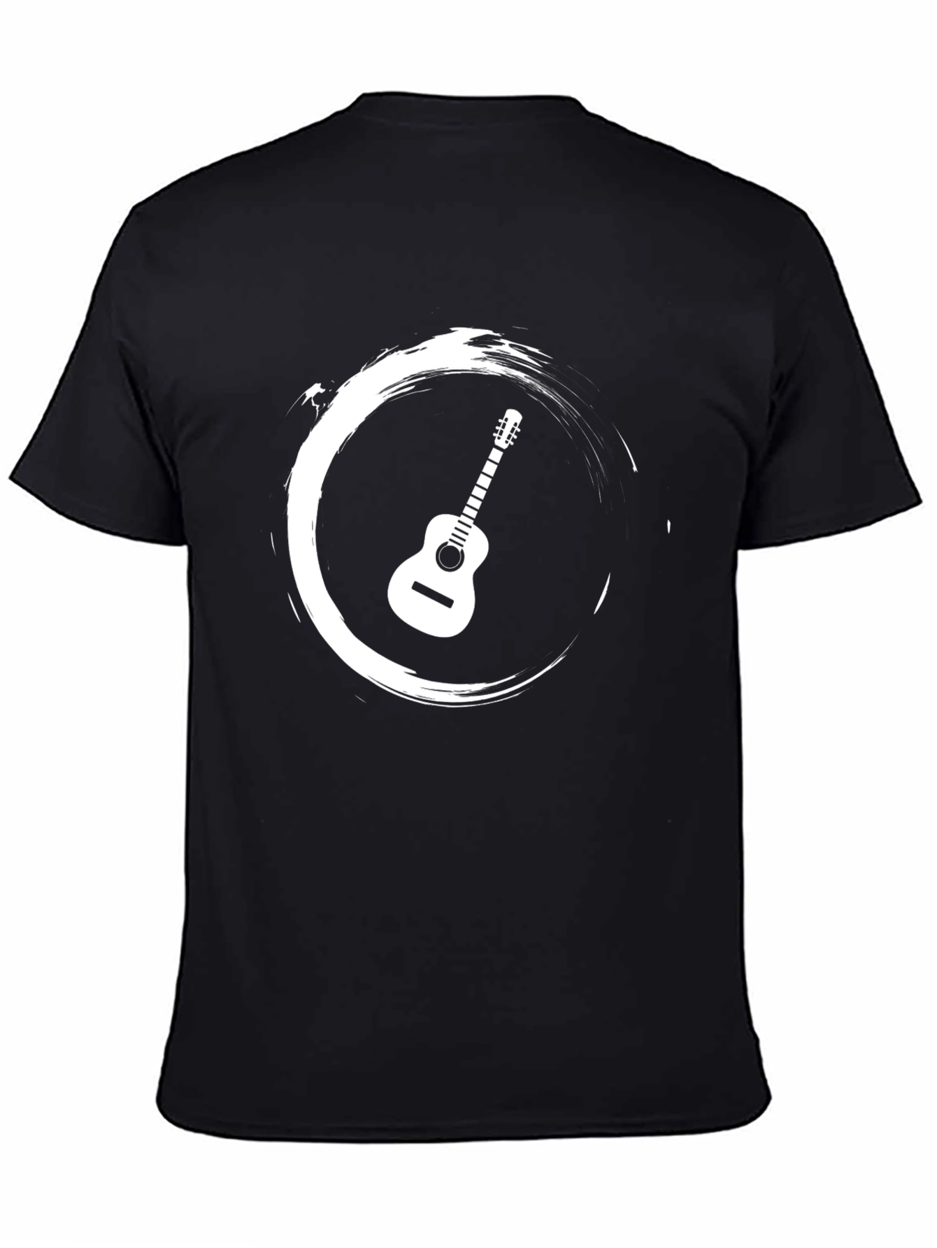 Guitar Circle Graphic Tee - Stylish Musician T-Shirt