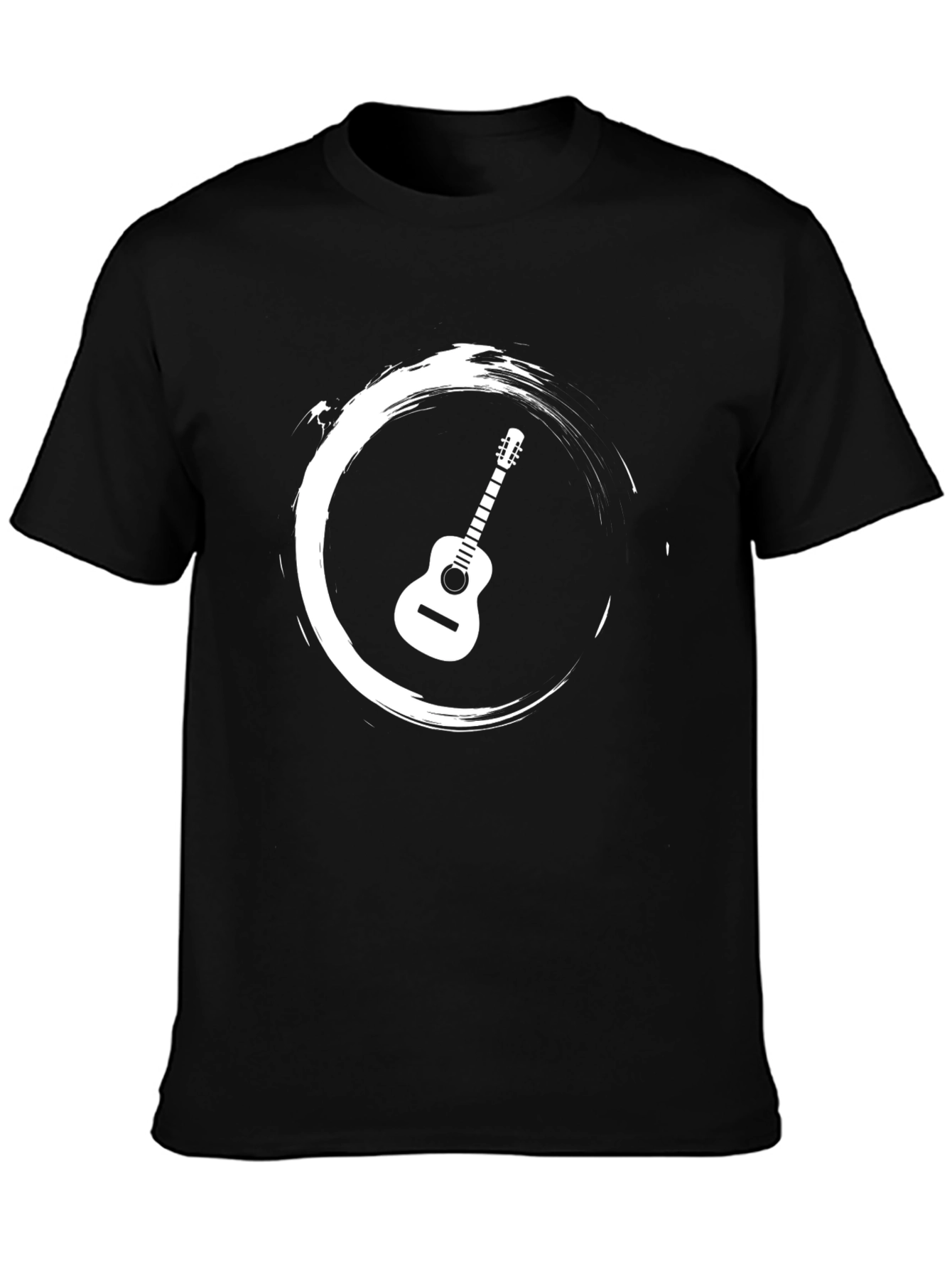 Guitar Circle Graphic Tee - Stylish Musician T-Shirt