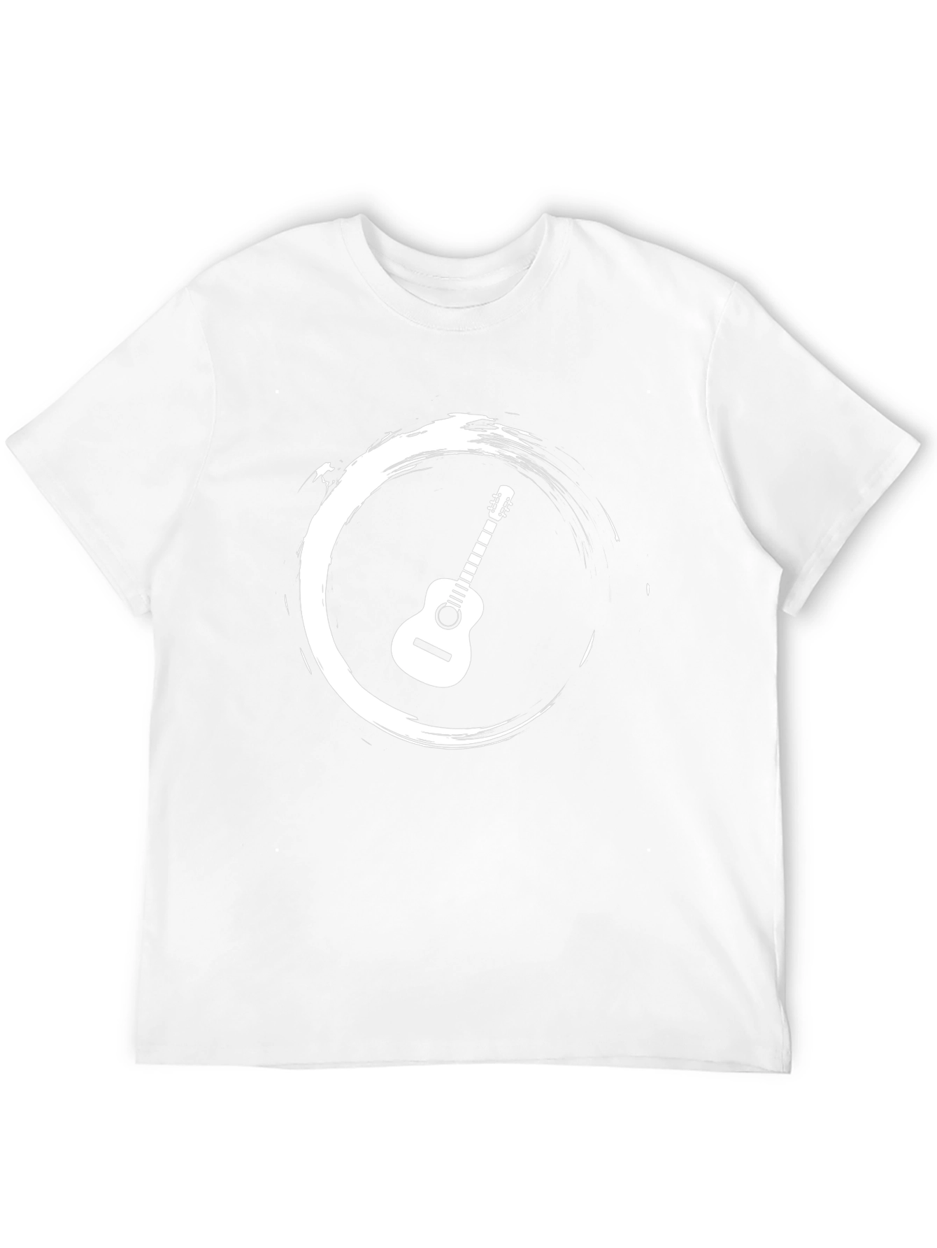 Guitar Circle Graphic Tee - Stylish Musician T-Shirt
