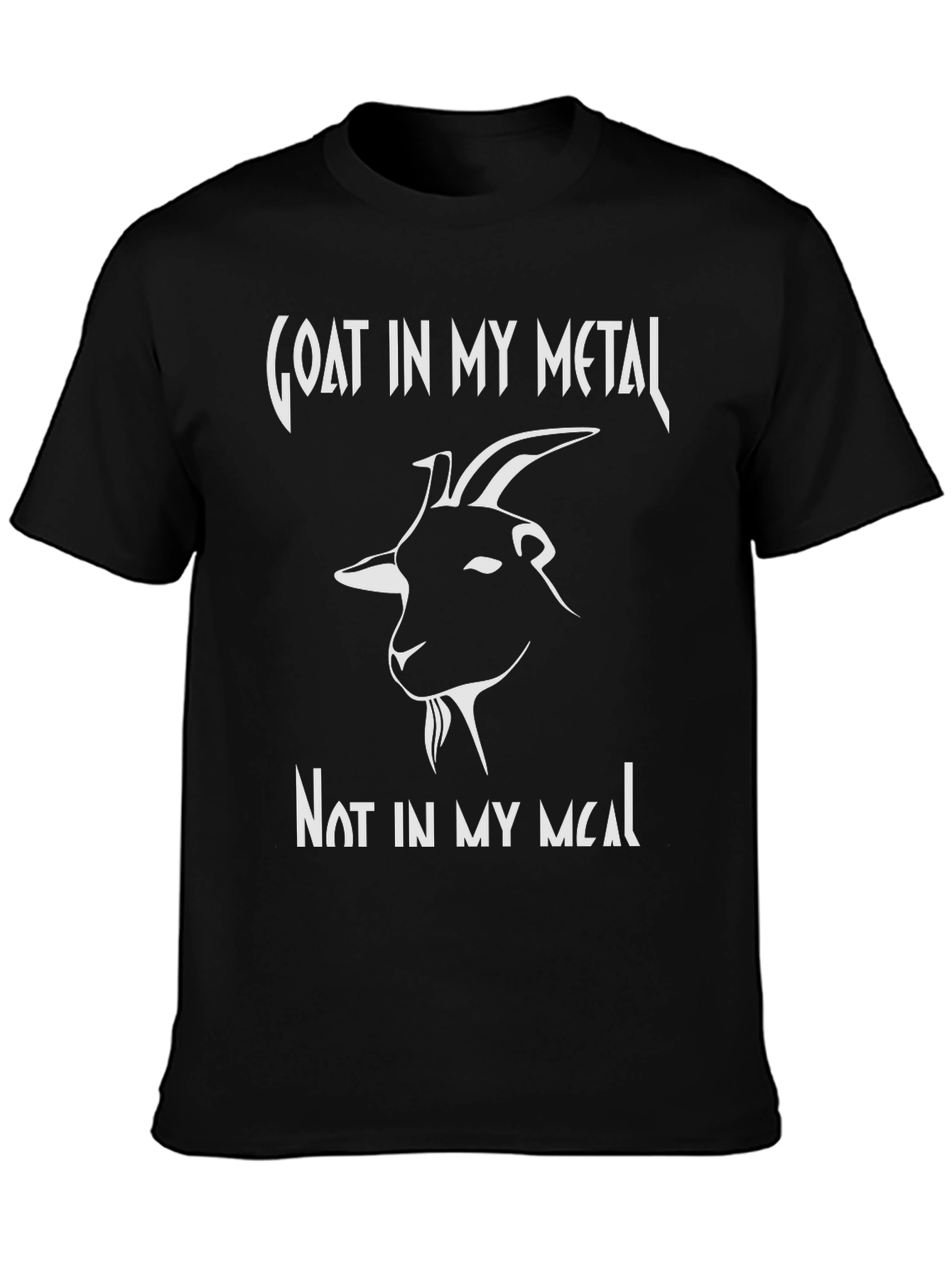 Goat In My Metal T-Shirt - Funny Graphic Tee