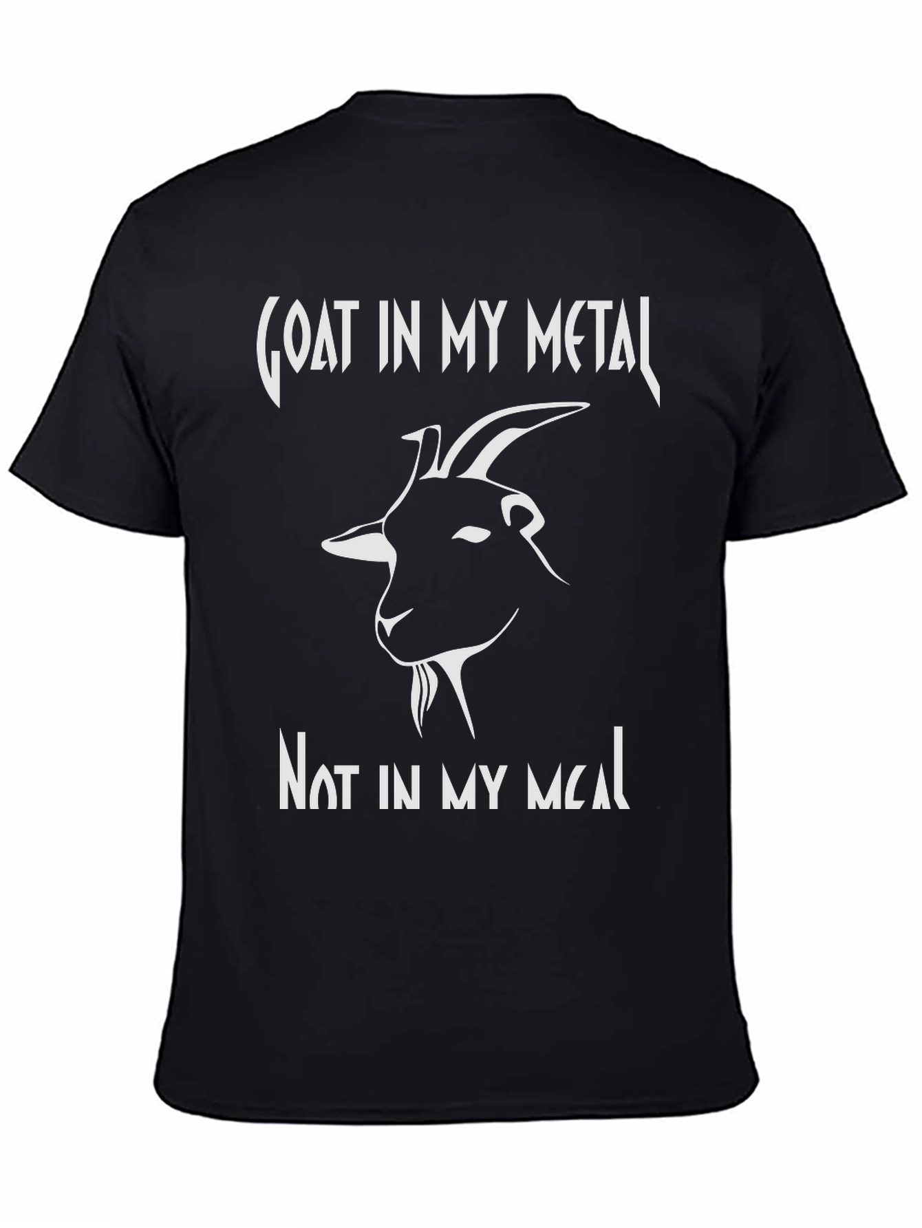 Goat In My Metal T-Shirt - Funny Graphic Tee