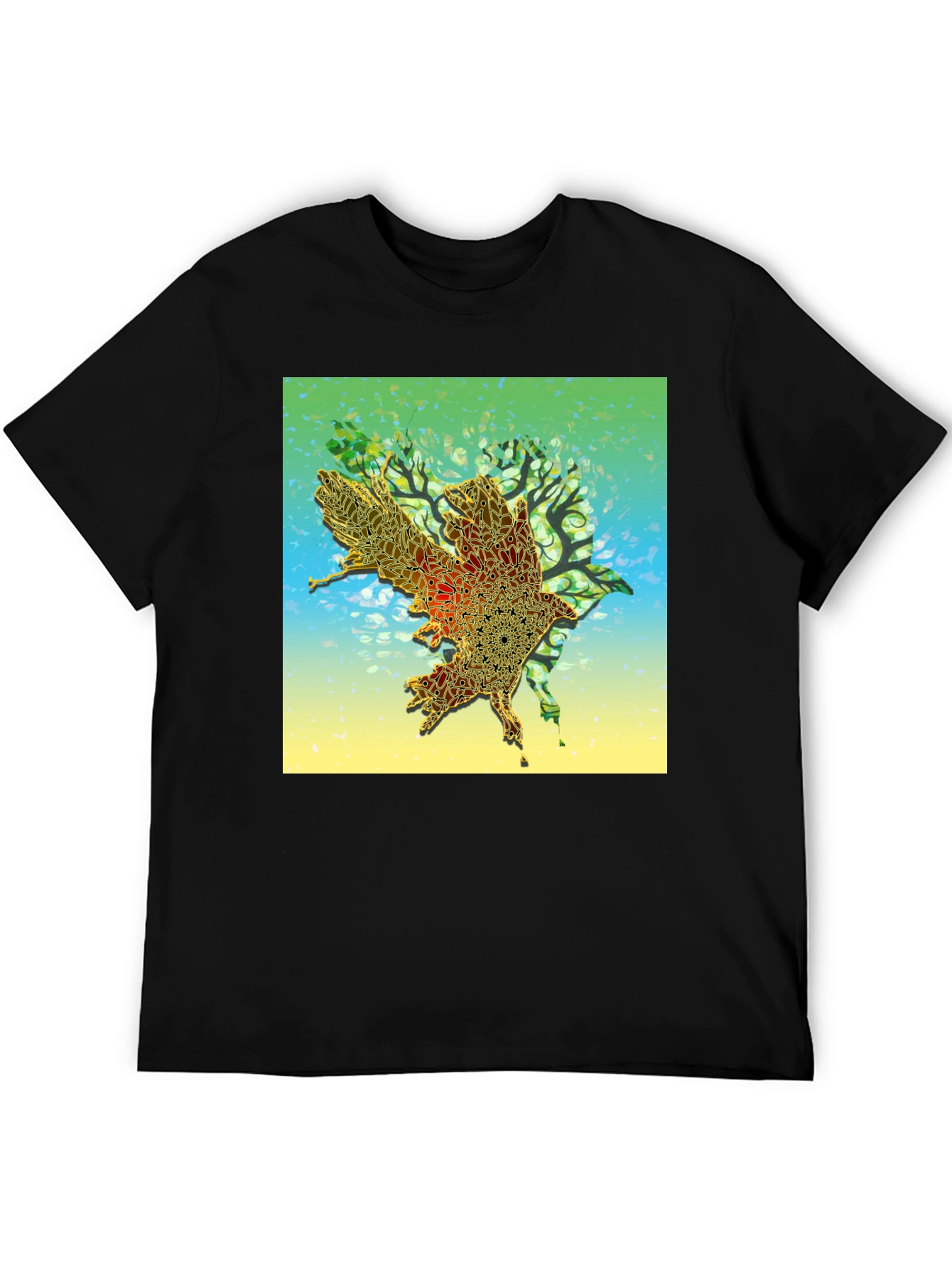 Abstract Bird Graphic Tee