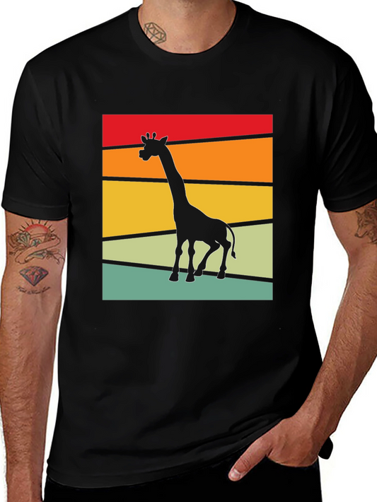 Retro Giraffe T-Shirt - Vintage Style Animal Tee