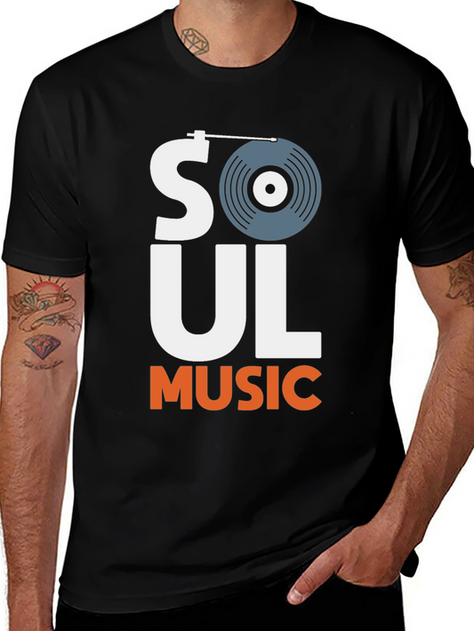 Soul Music T-Shirt - Vinyl Record Design