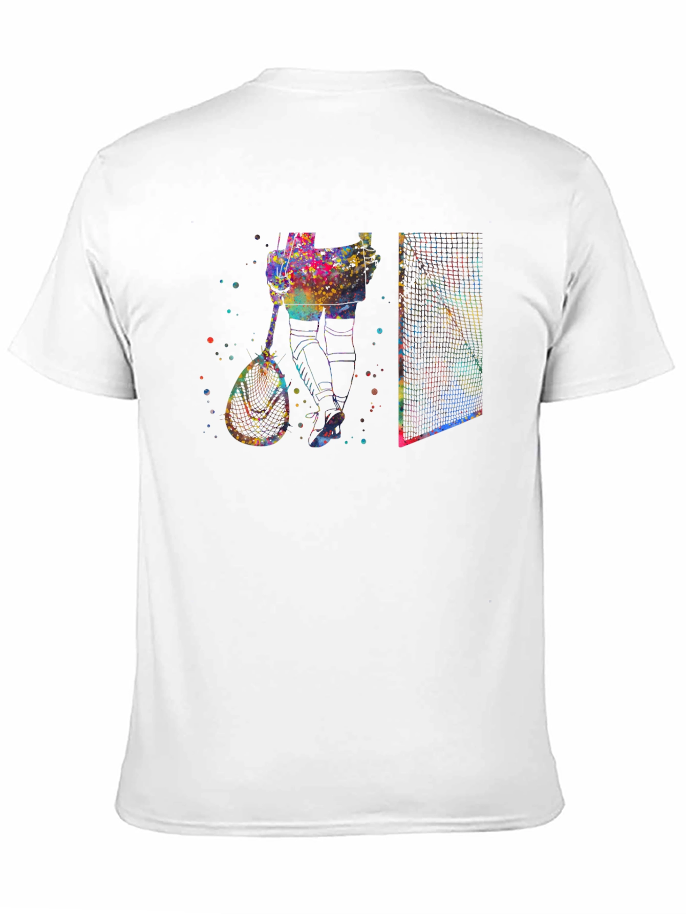 Lacrosse Watercolor Graphic T-Shirt