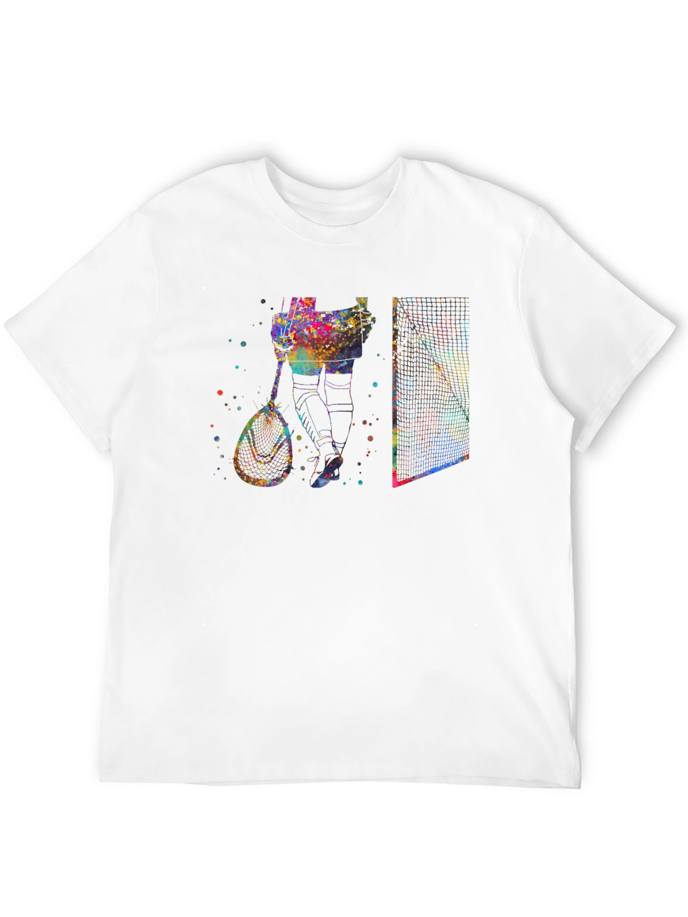 Lacrosse Watercolor Graphic T-Shirt