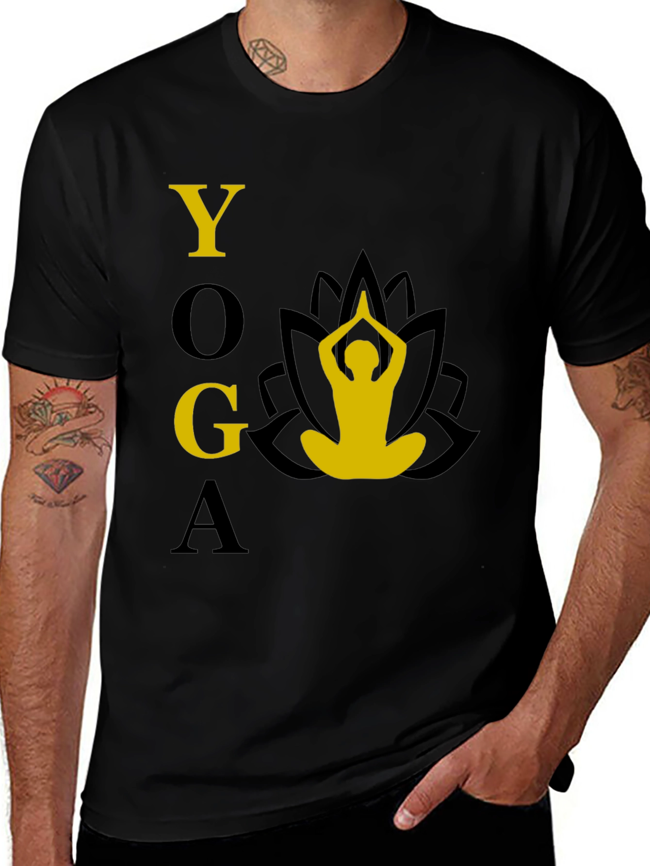 Yoga Graphic T-Shirt - Meditative Style