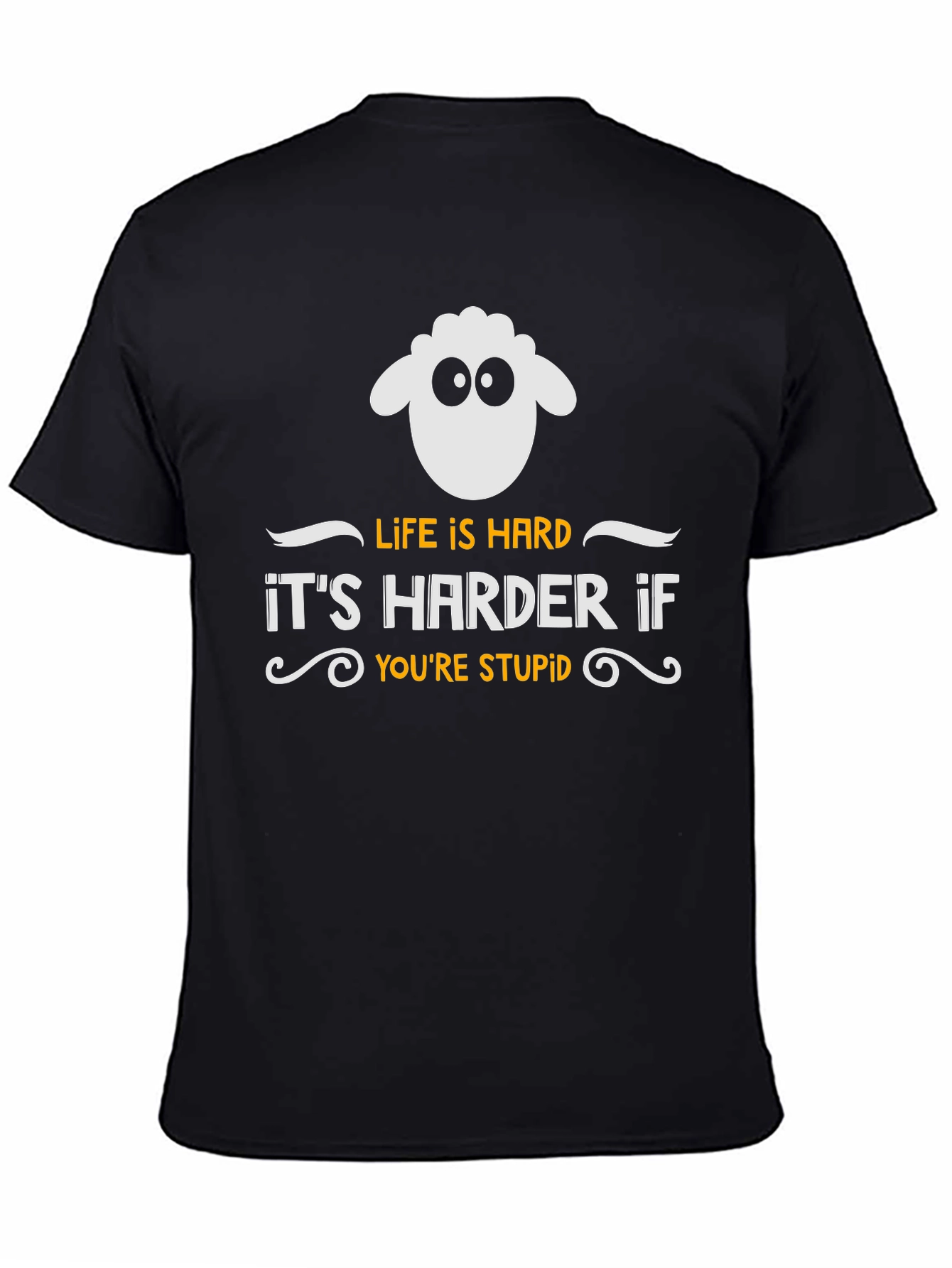 Funny Sheep Graphic T-Shirt - Life is Hard