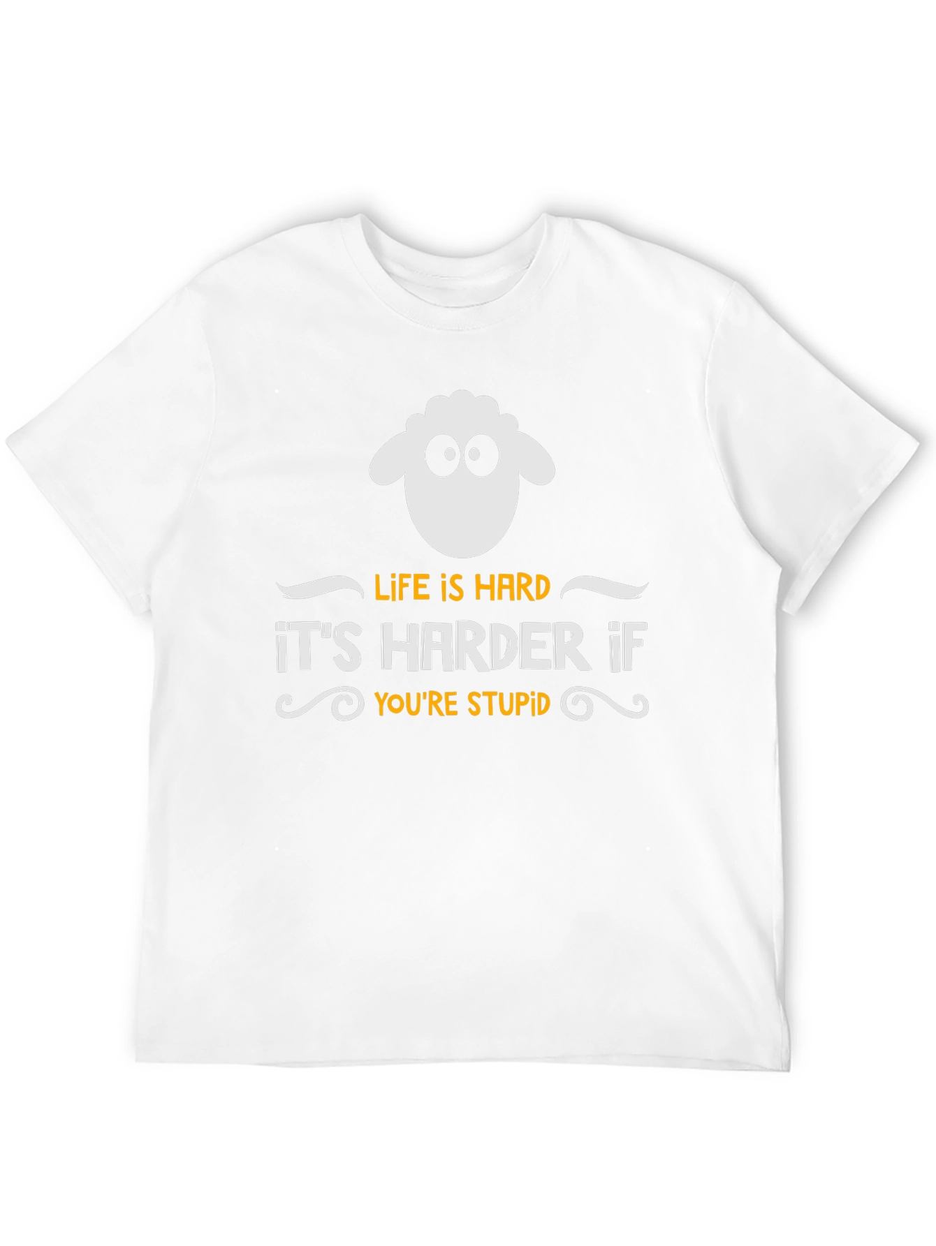 Funny Sheep Graphic T-Shirt - Life is Hard