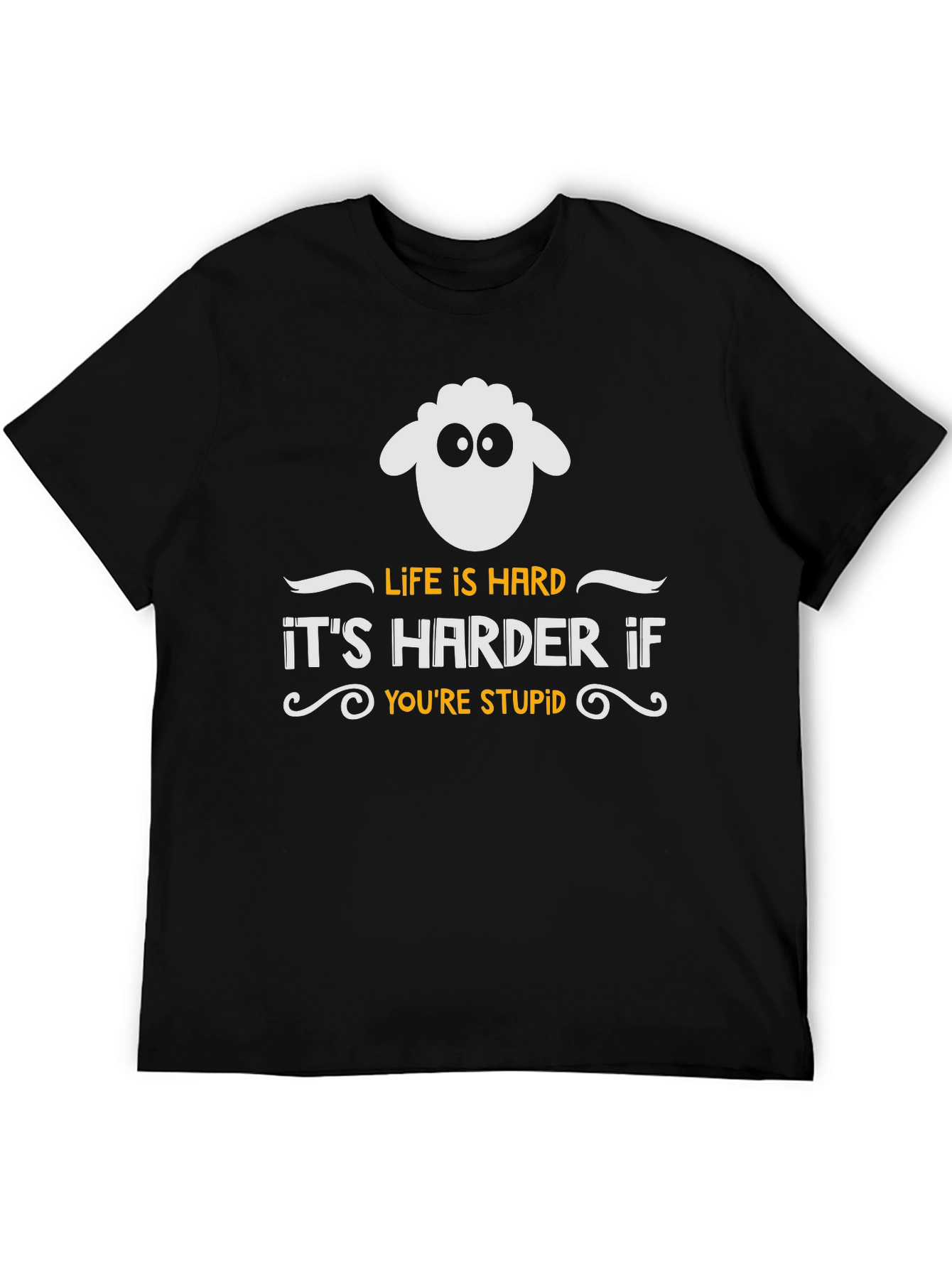 Funny Sheep Graphic T-Shirt - Life is Hard