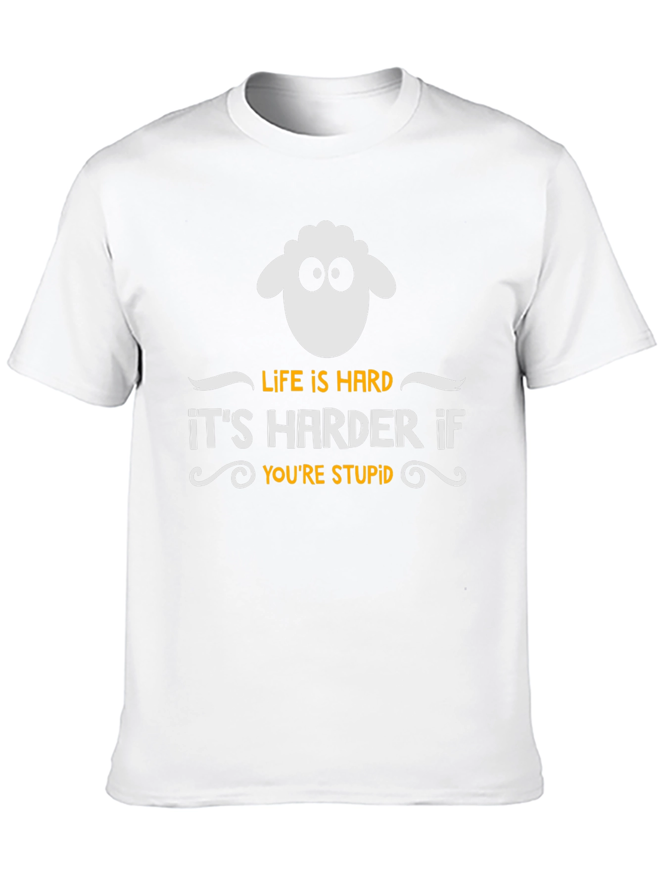 Funny Sheep Graphic T-Shirt - Life is Hard