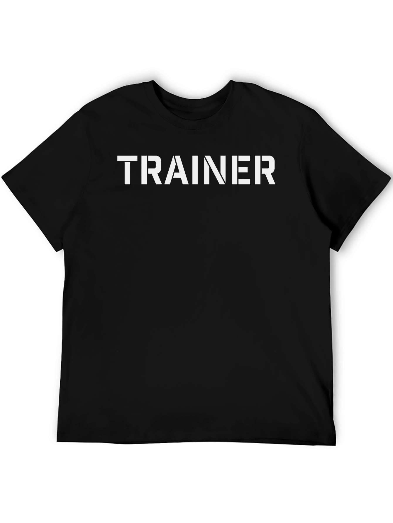 Trainer Graphic Tee - Black Cotton T-Shirt