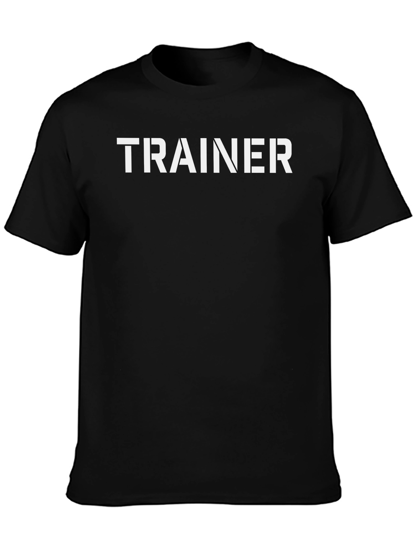 Trainer Graphic Tee - Black Cotton T-Shirt