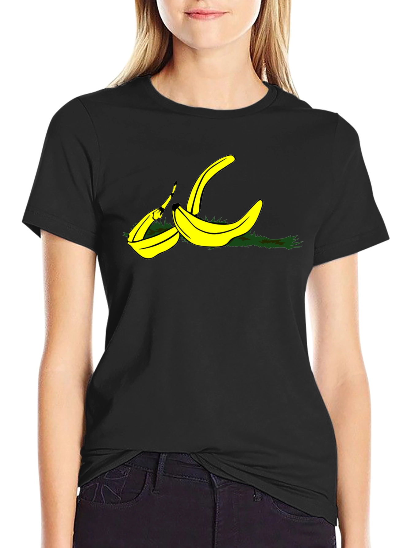 Banana Peel Graphic Tee - Black