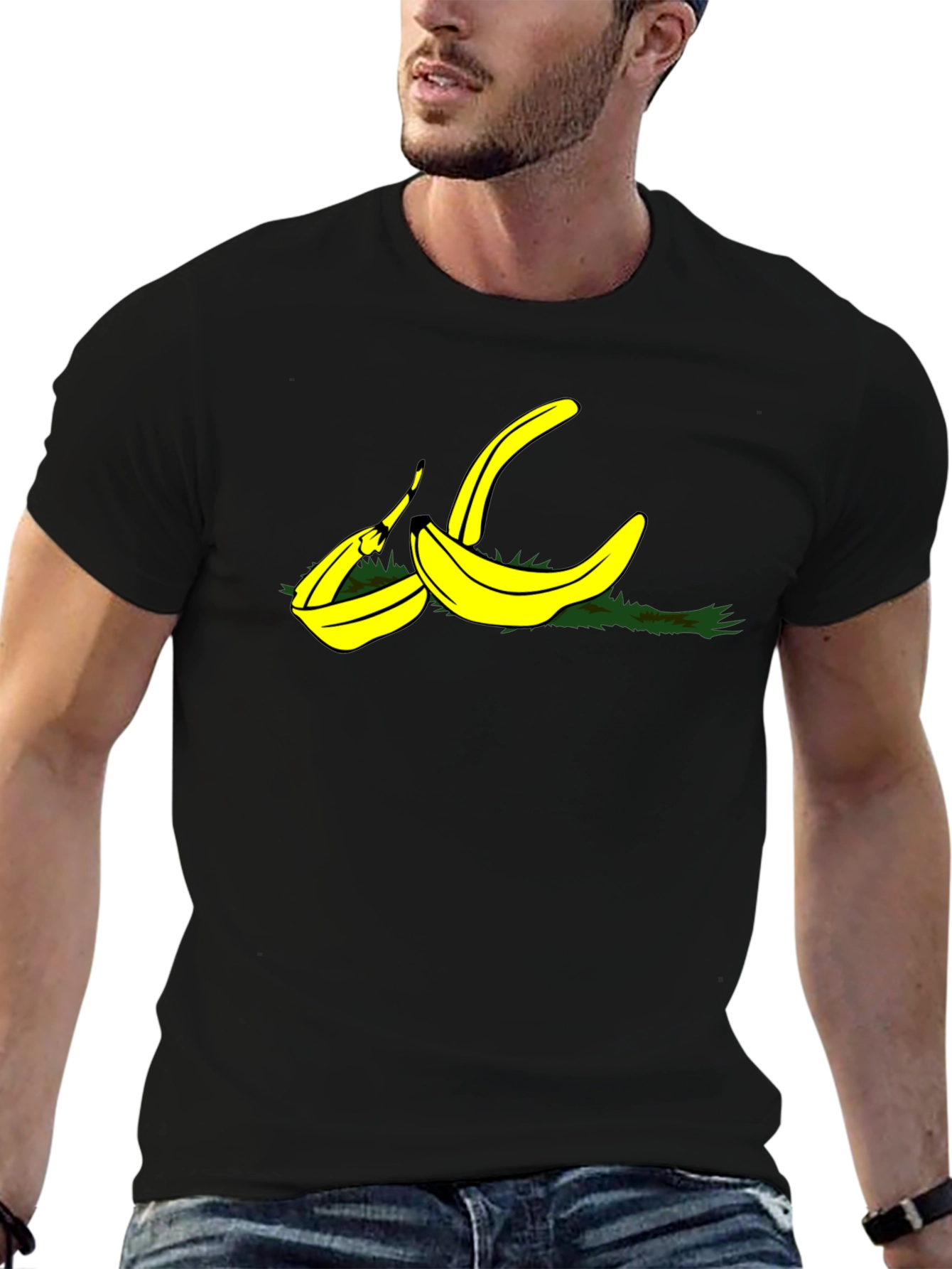 Banana Peel Graphic Tee - Black
