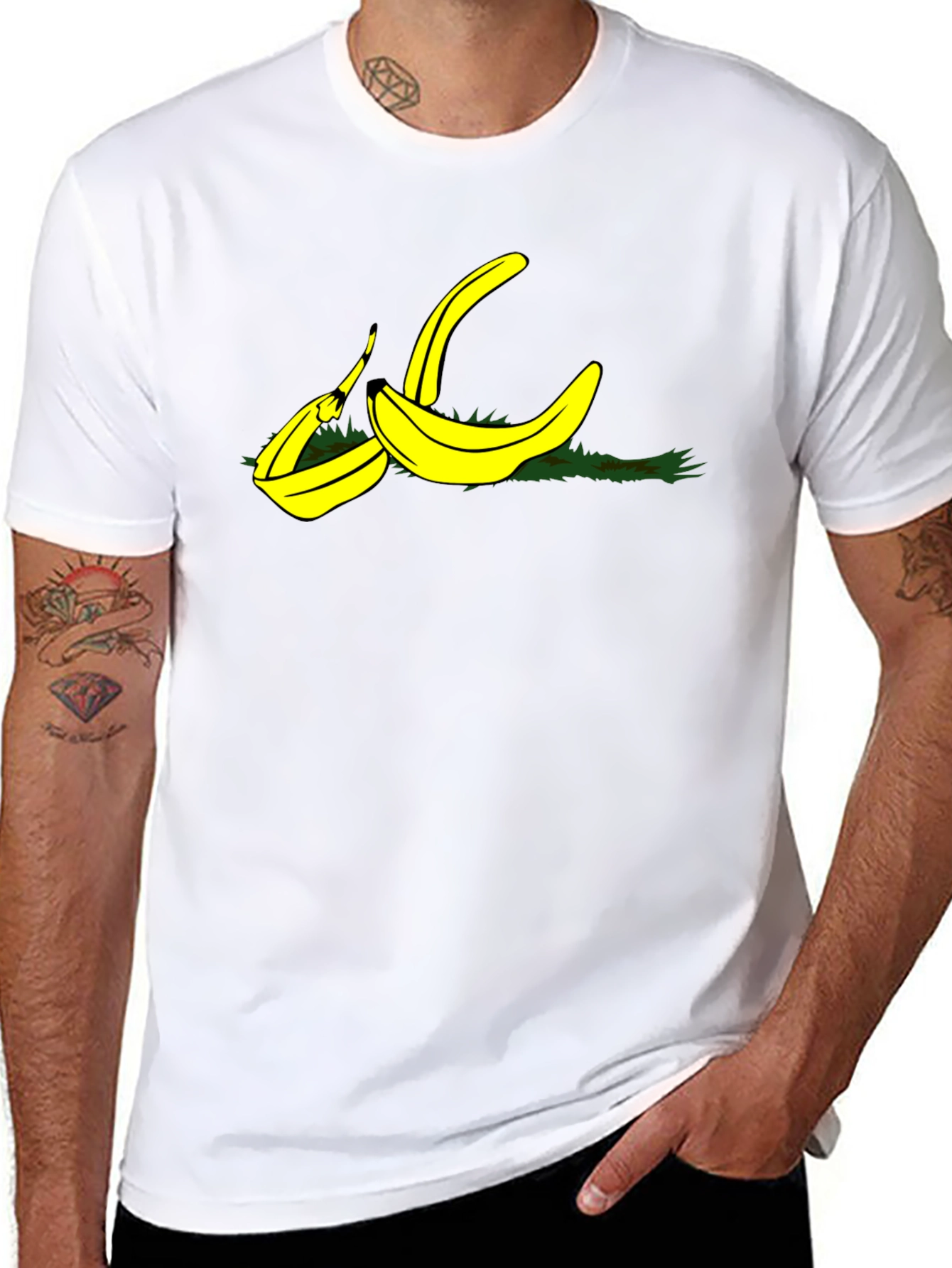 Banana Peel Graphic Tee - Black