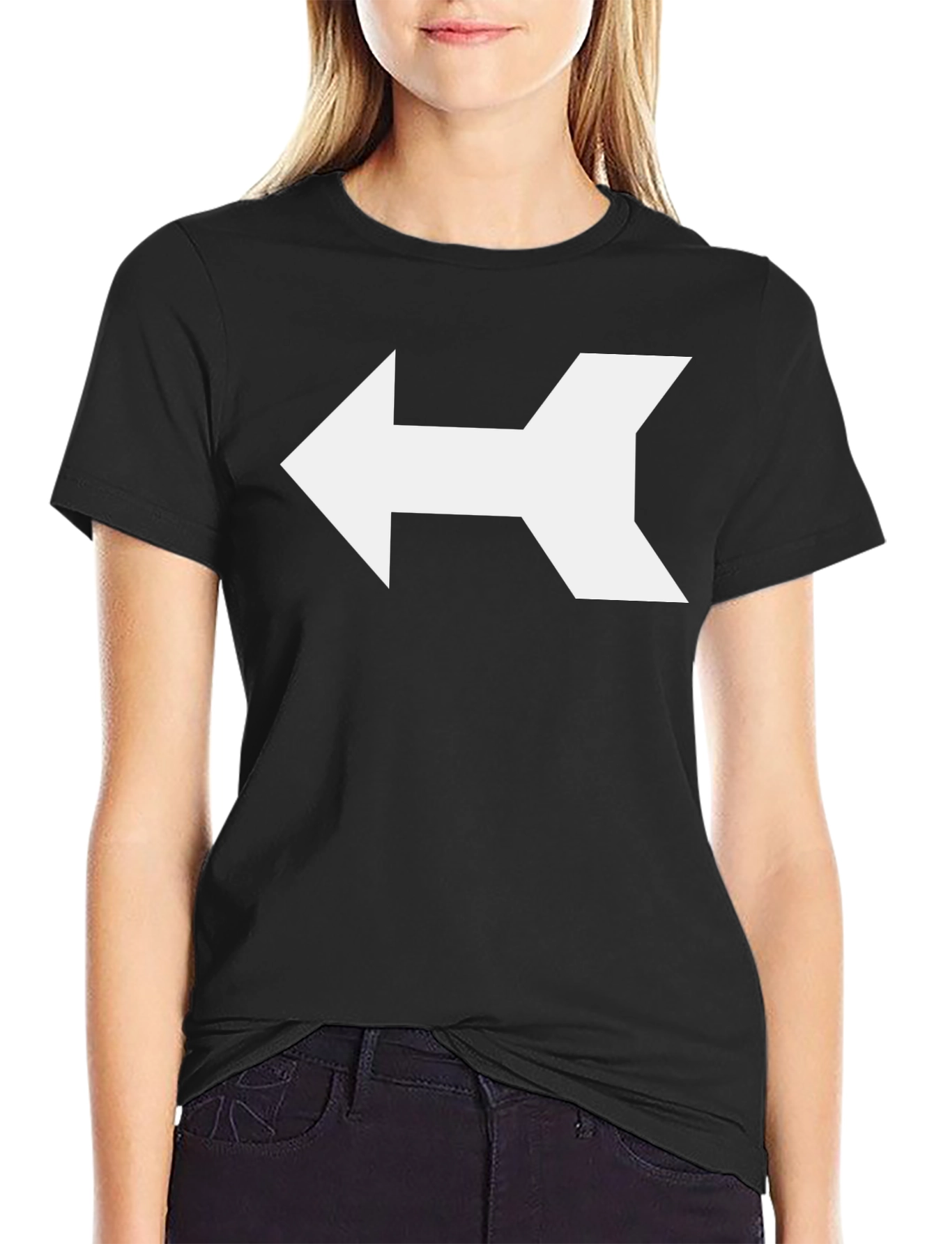 Arrow Graphic Tee - Modern Directional Design