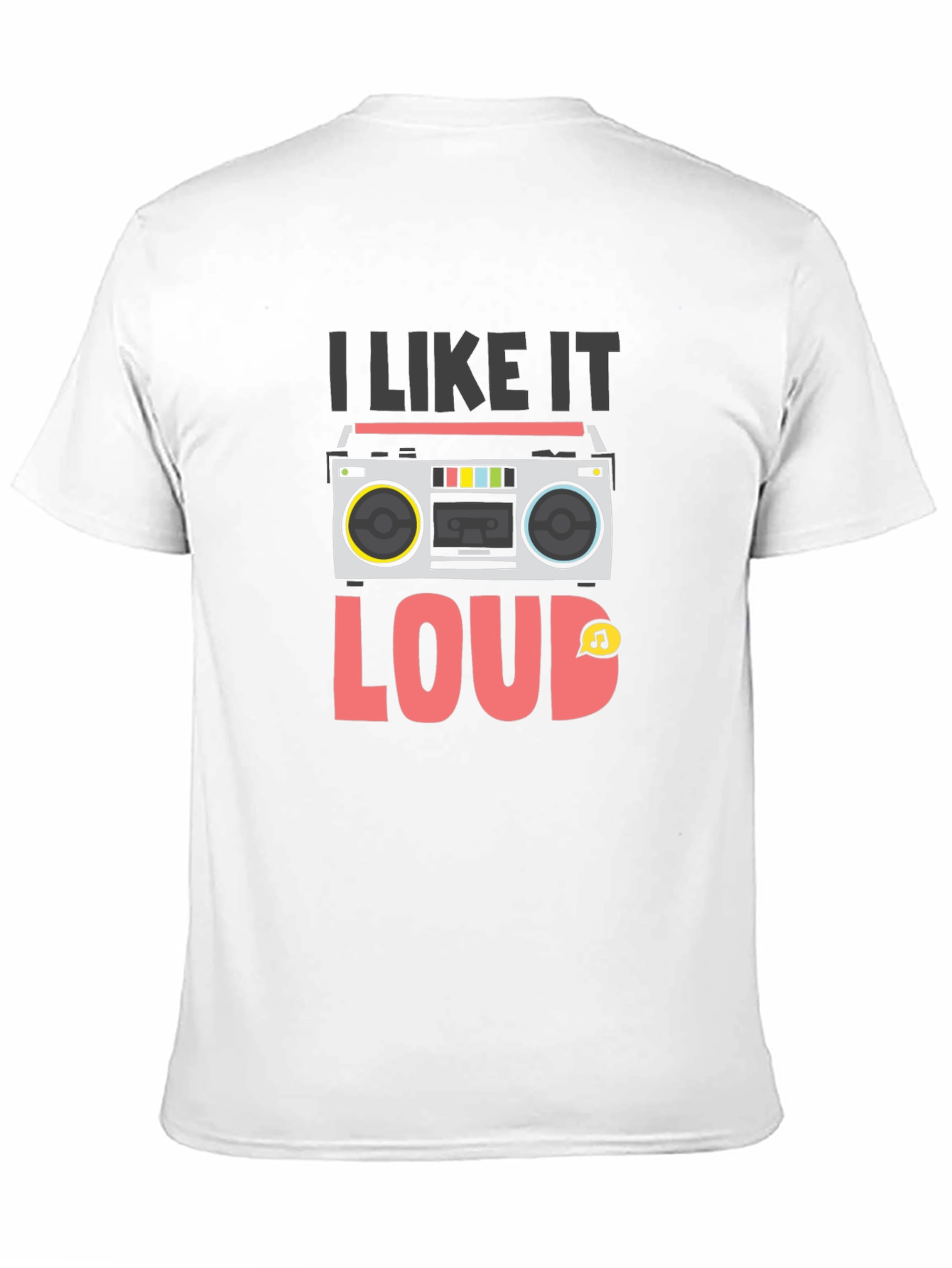 I Like It Loud Retro Boombox Graphic T-Shirt