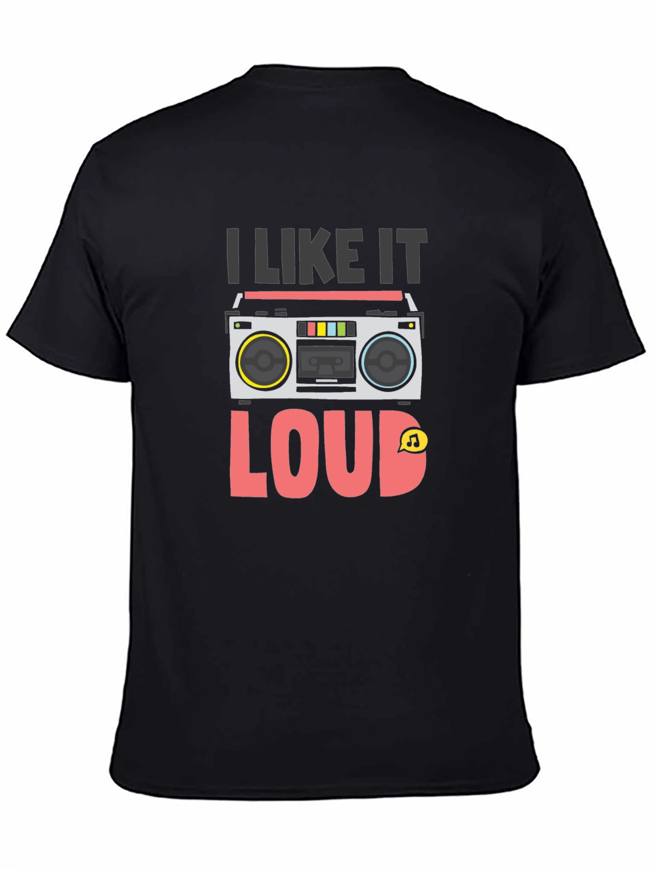 I Like It Loud Retro Boombox Graphic T-Shirt