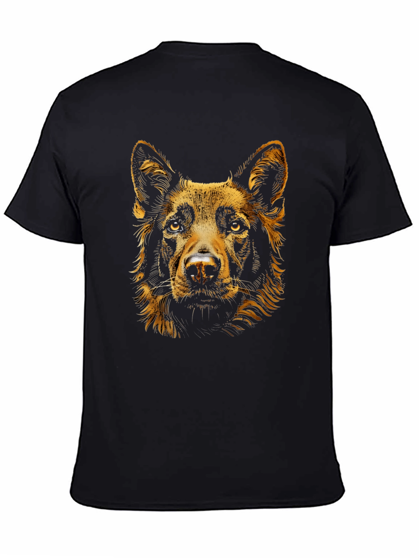 Dog Portrait Graphic Tee - Soft Cotton Blend