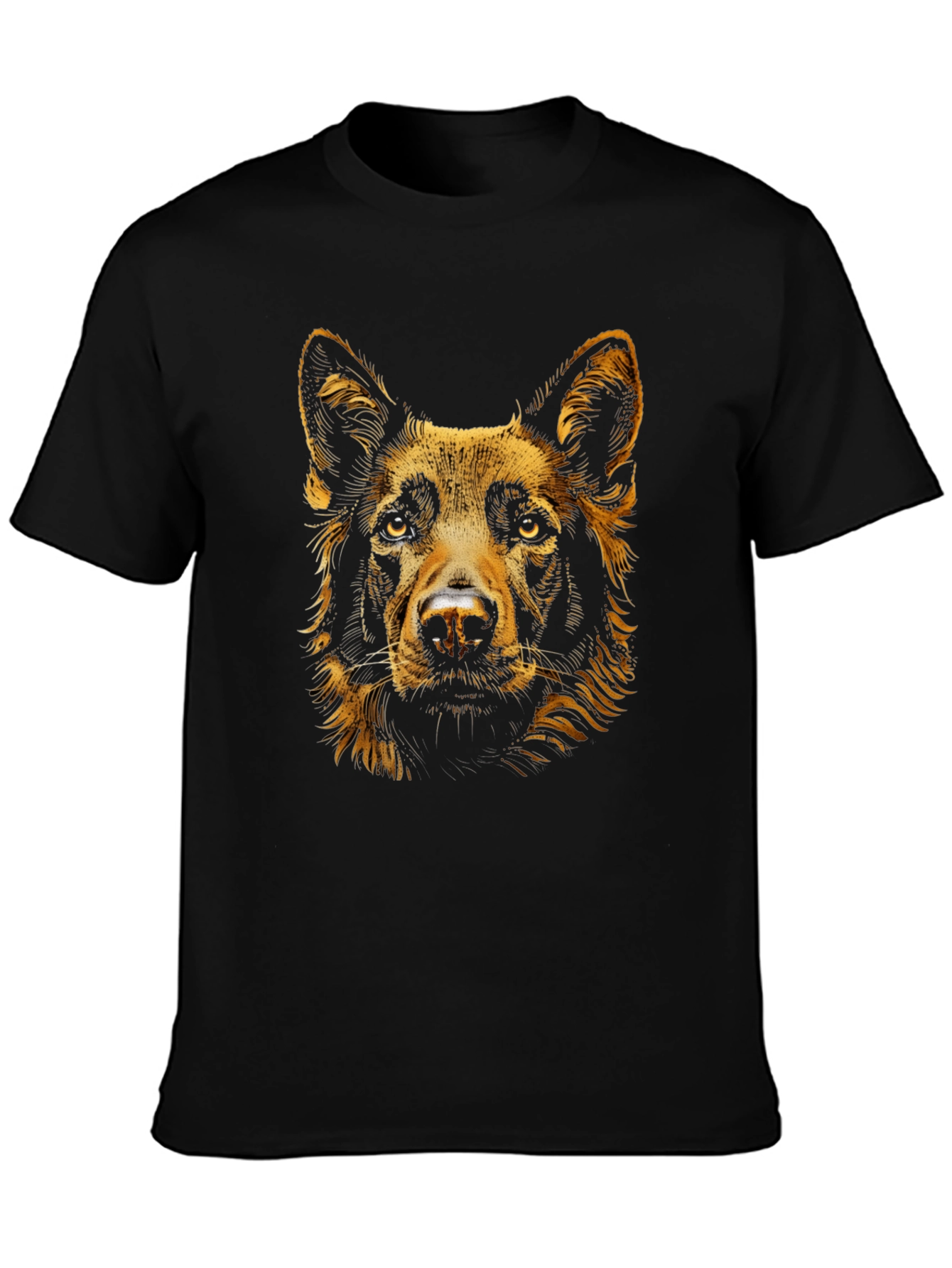 Dog Portrait Graphic Tee - Soft Cotton Blend