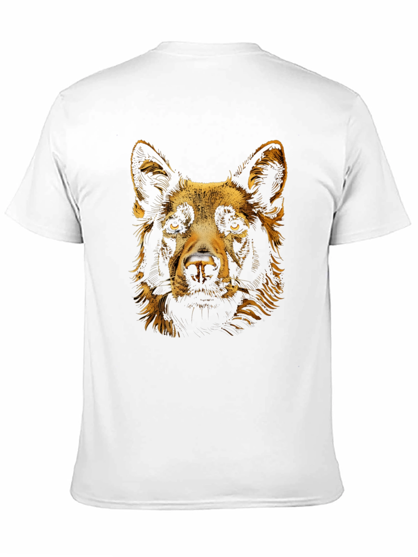Dog Portrait Graphic Tee - Soft Cotton Blend