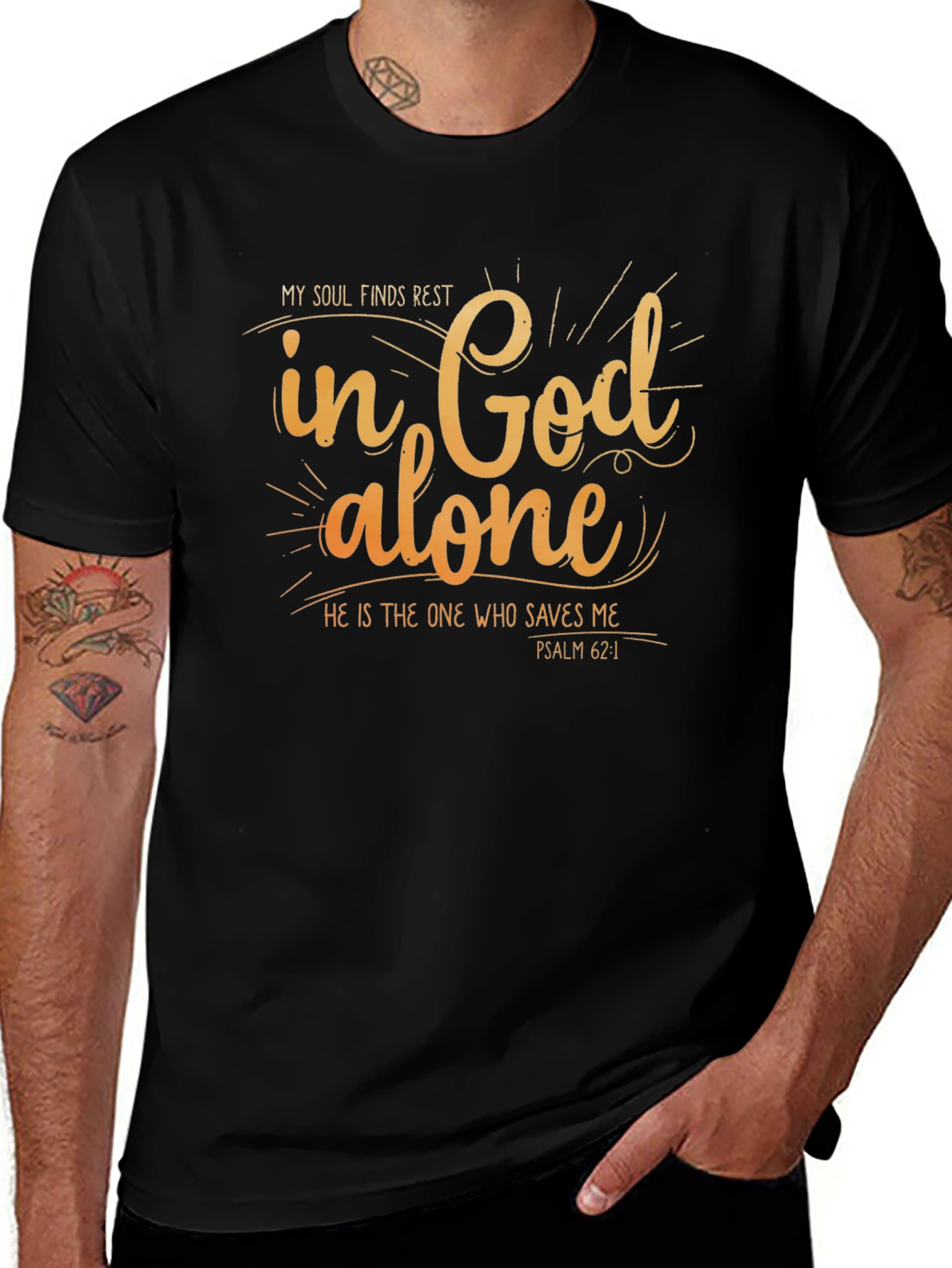 In God Alone Christian T-Shirt - Religious Apparel