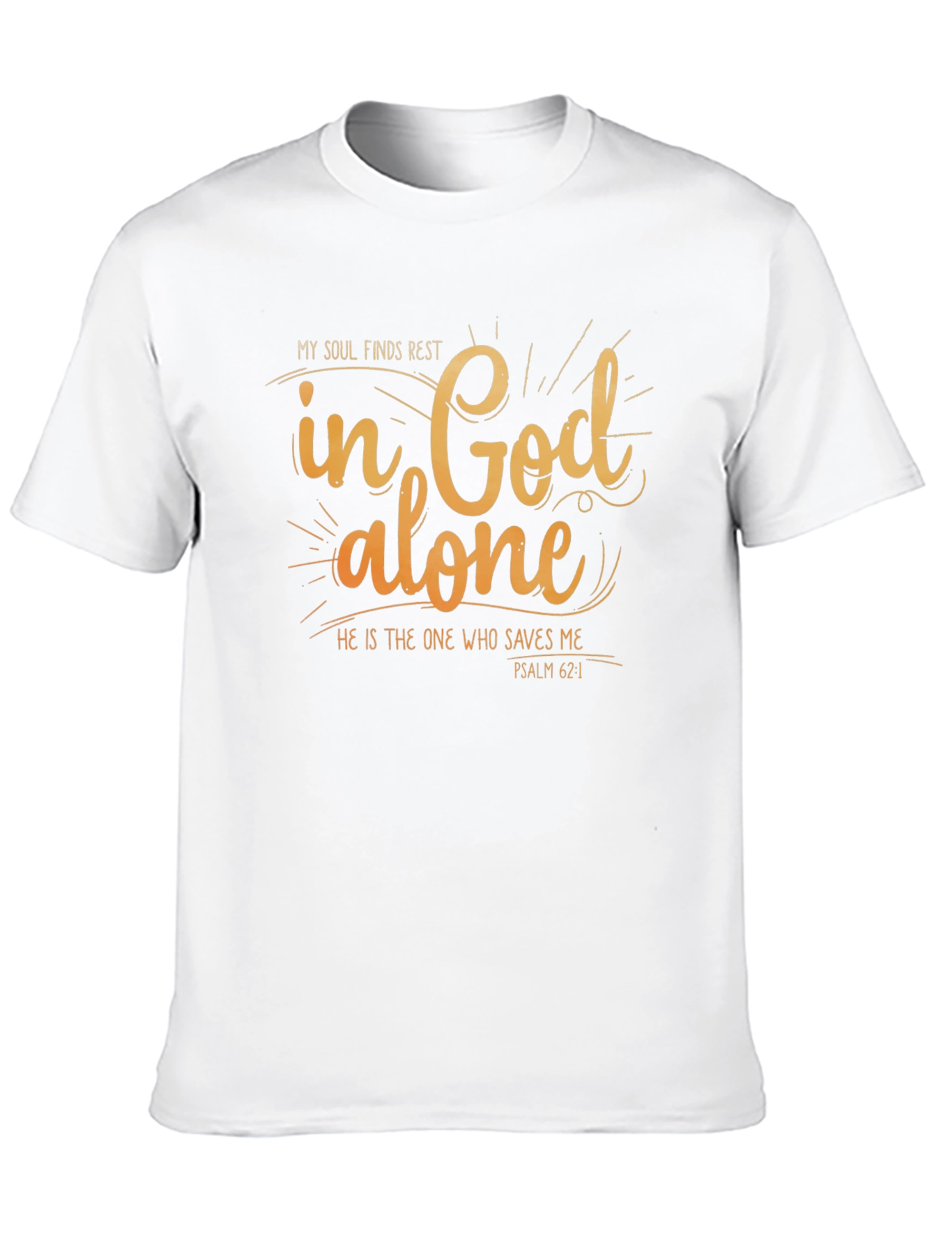 In God Alone Christian T-Shirt - Religious Apparel
