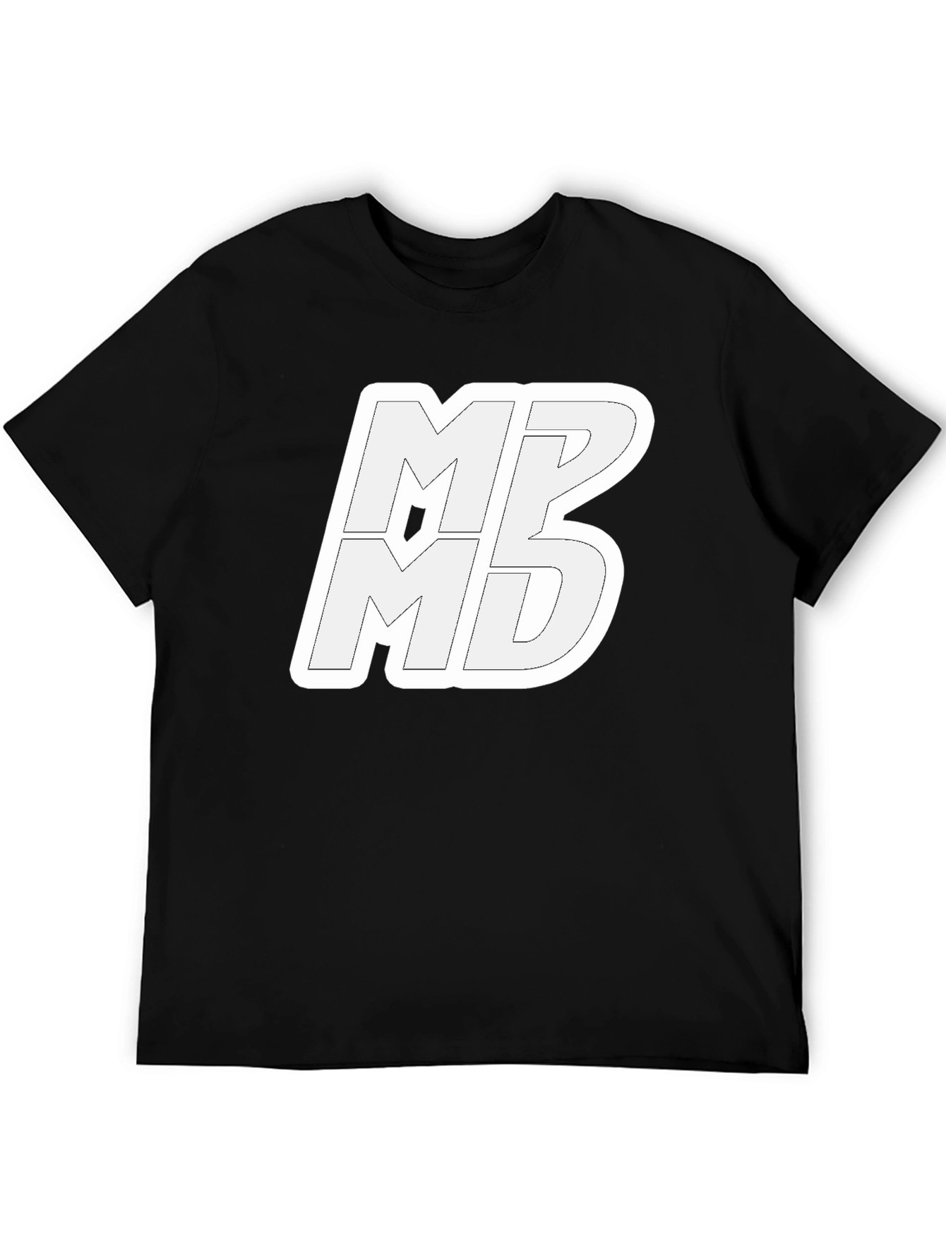 Black Graphic Tee - MPB MD Logo Print