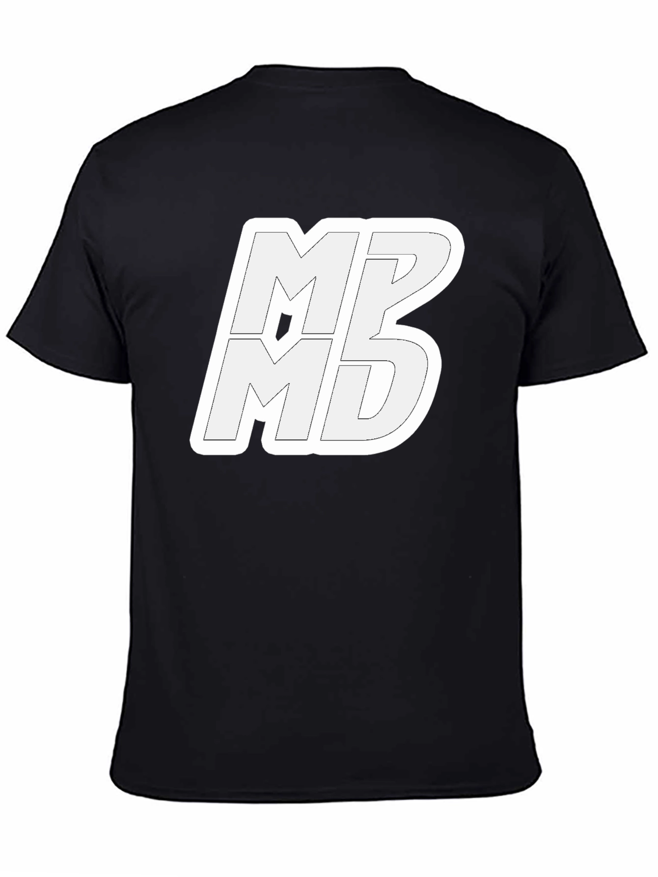 Black Graphic Tee - MPB MD Logo Print