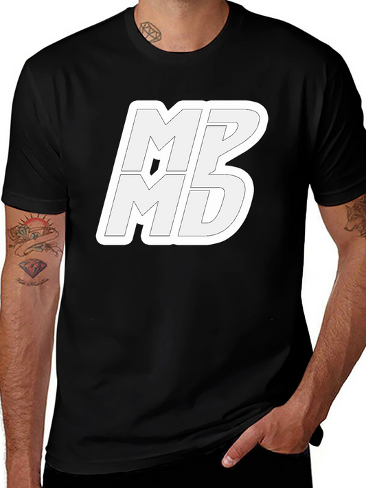 Black Graphic Tee - MPB MD Logo Print