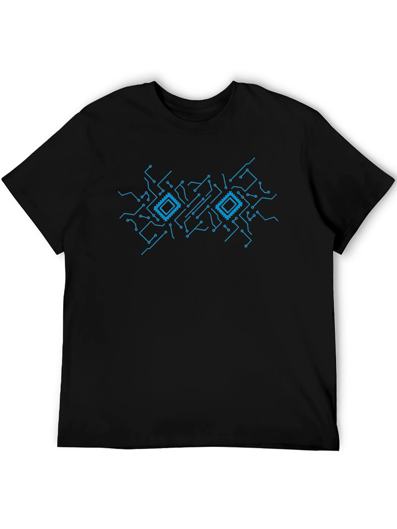 Tech Circuit Board Graphic T-Shirt