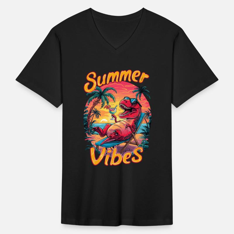Dino Summer Vibes Ocean Vacation Fun in the Sun