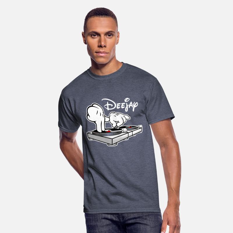 DJ Turntables Cartoon Hands