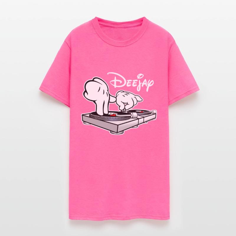 DJ Turntables Cartoon Hands