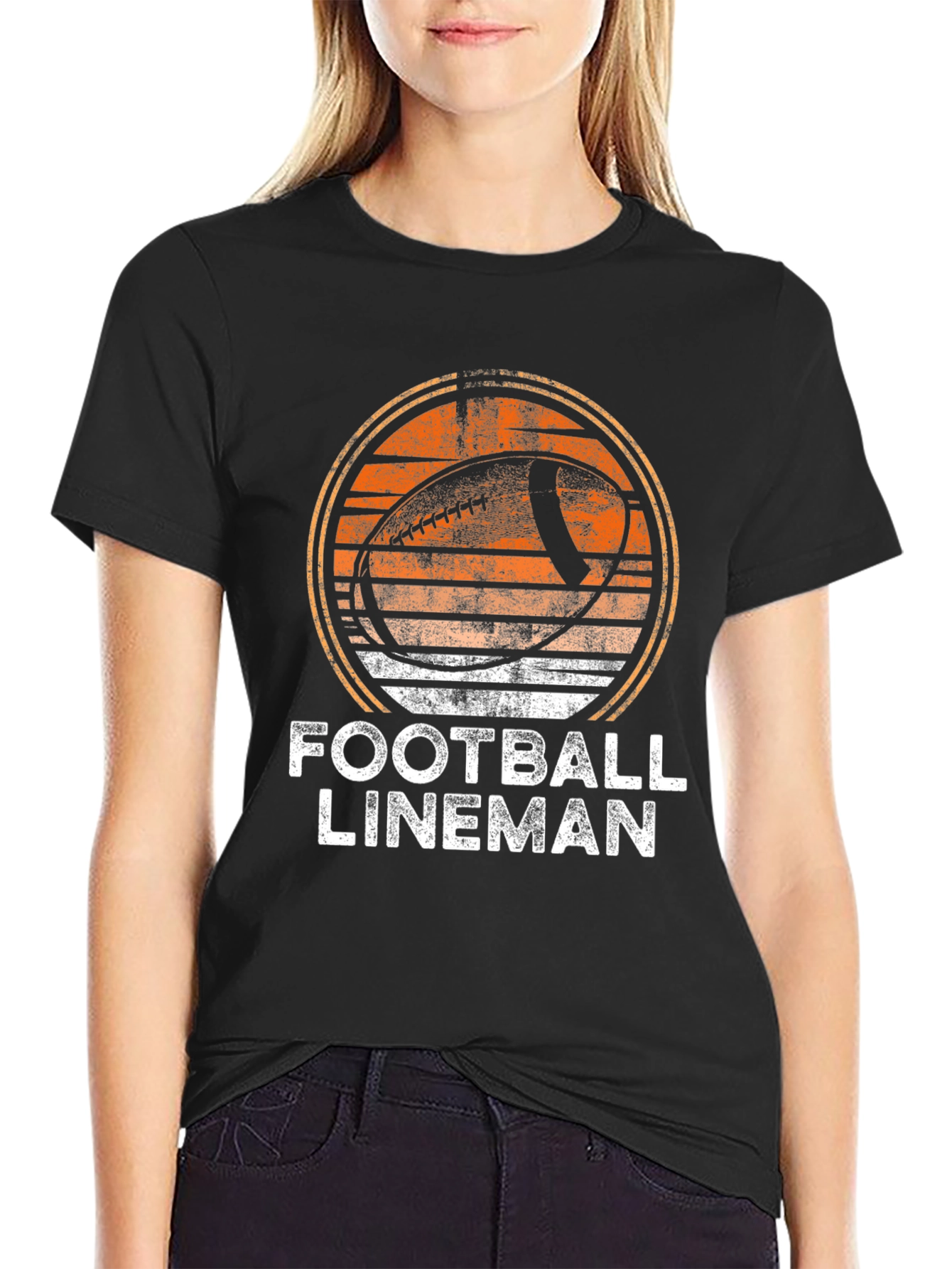 Football Lineman Graphic T-Shirt
