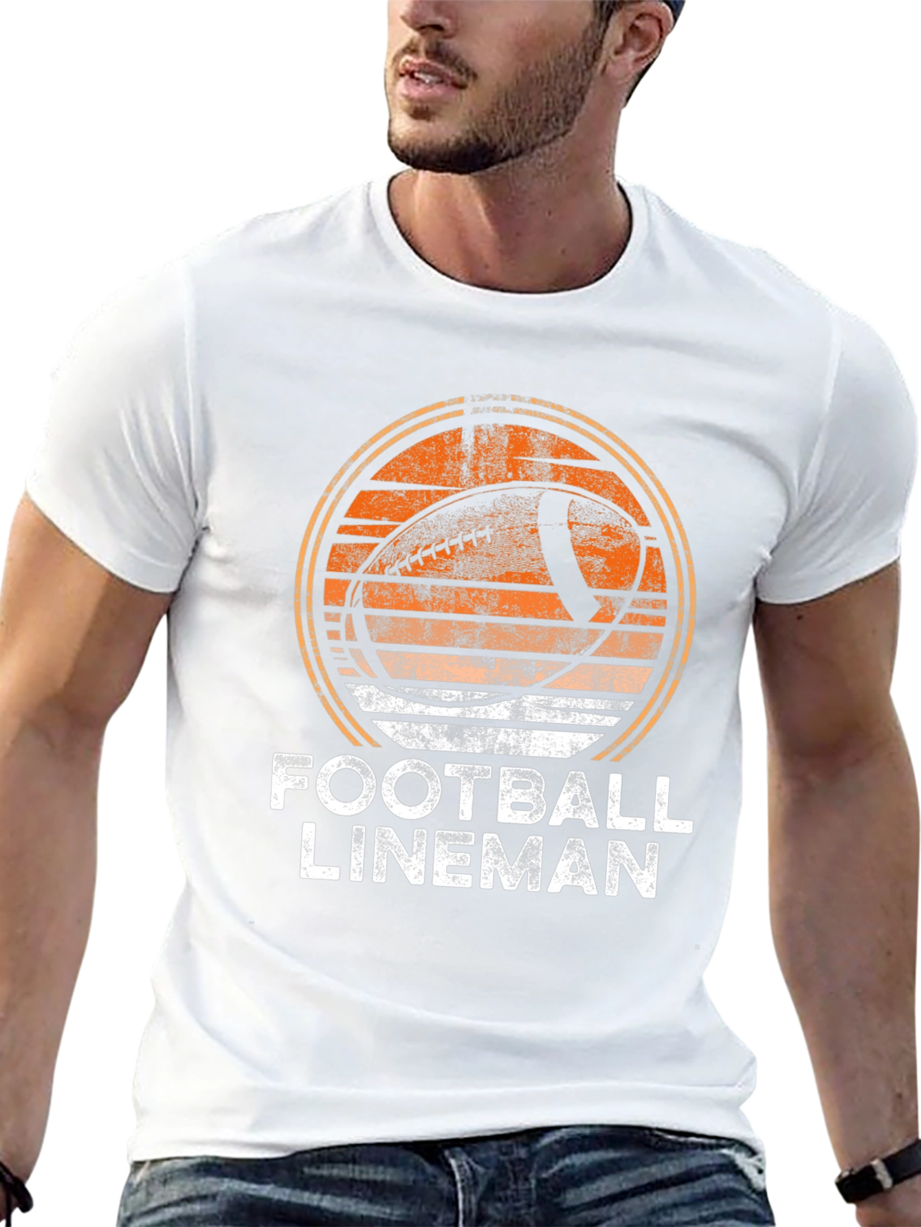 Football Lineman Graphic T-Shirt
