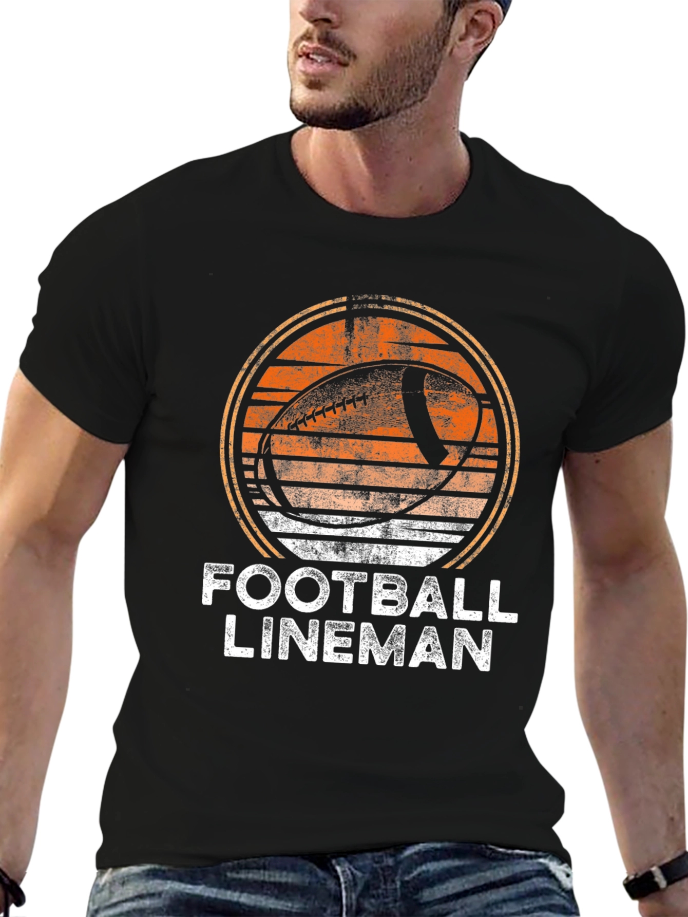 Football Lineman Graphic T-Shirt