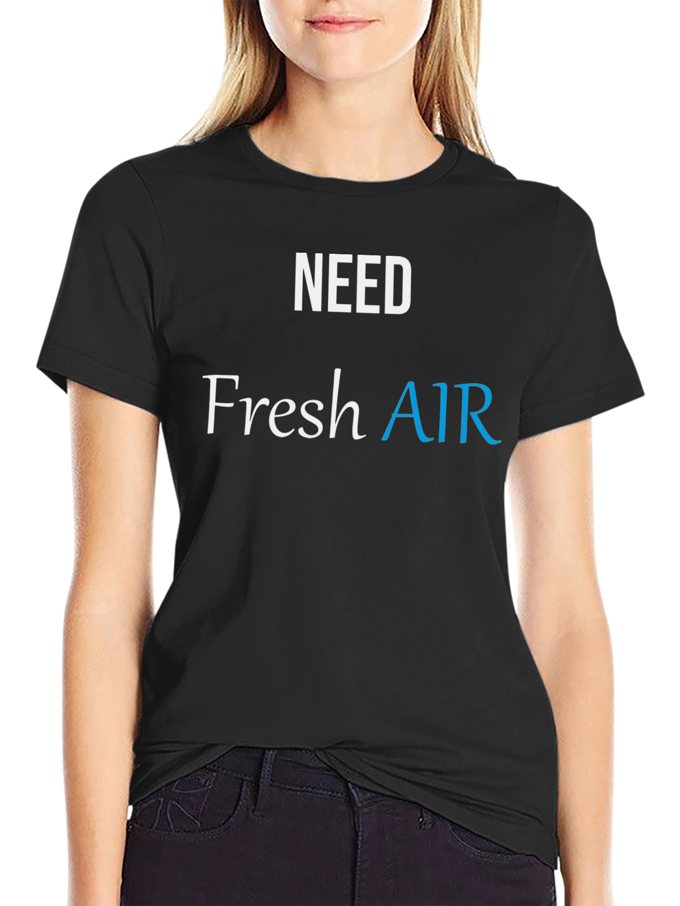 Need Fresh Air Black T-Shirt