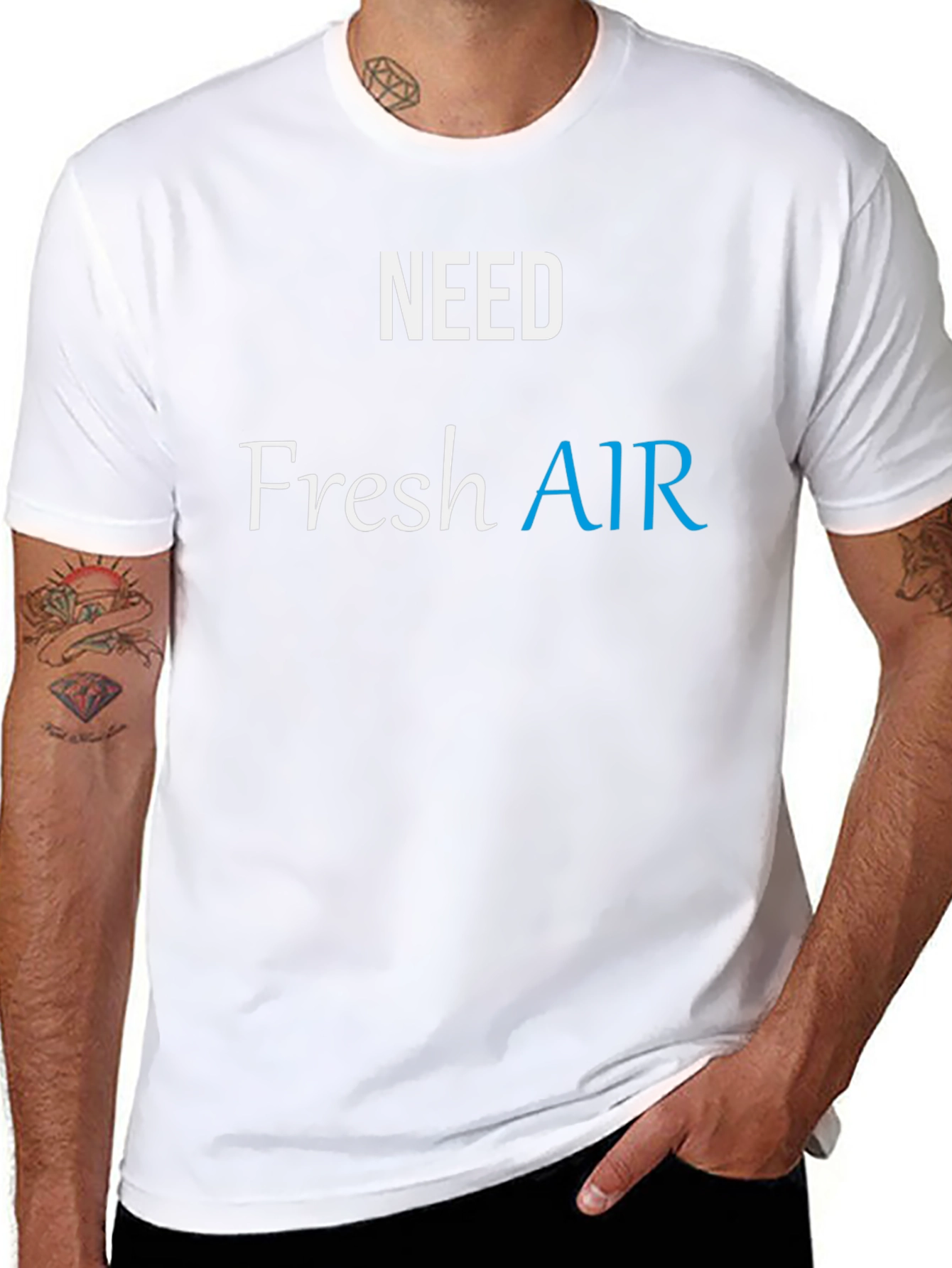 Need Fresh Air Black T-Shirt