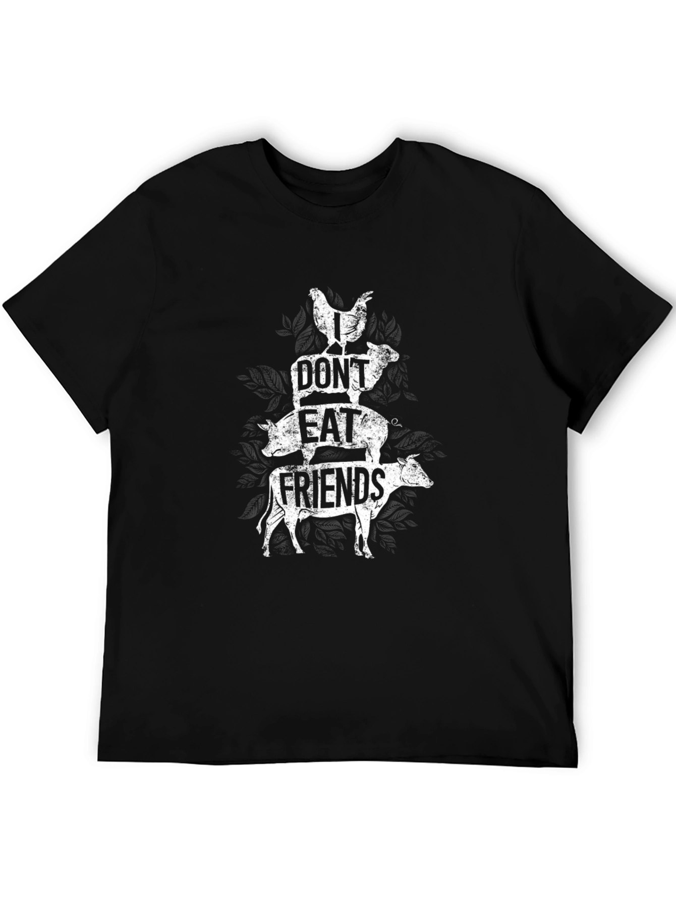 Vegan T-Shirt: I Dont Eat Friends Animal Stack
