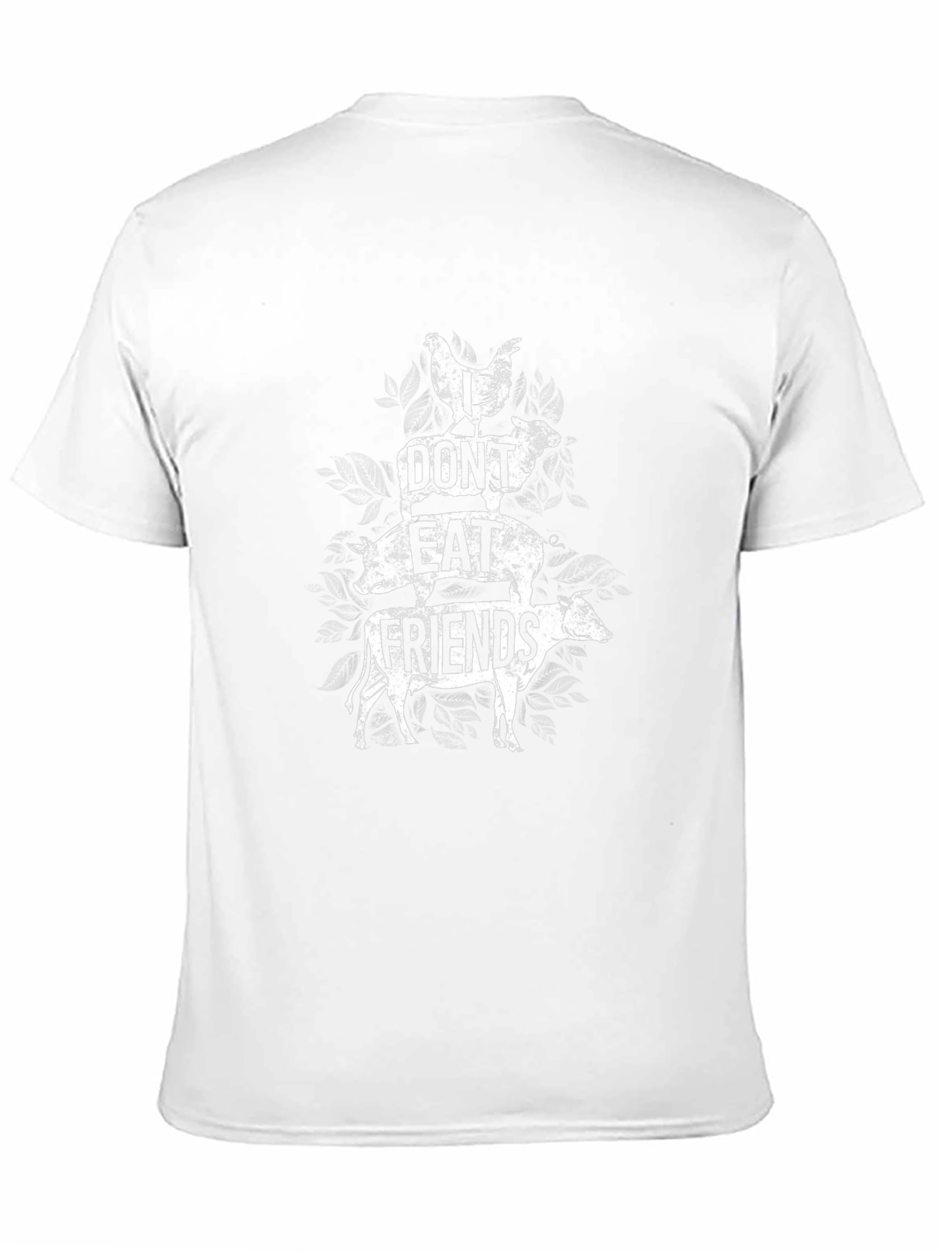 Vegan T-Shirt: I Dont Eat Friends Animal Stack