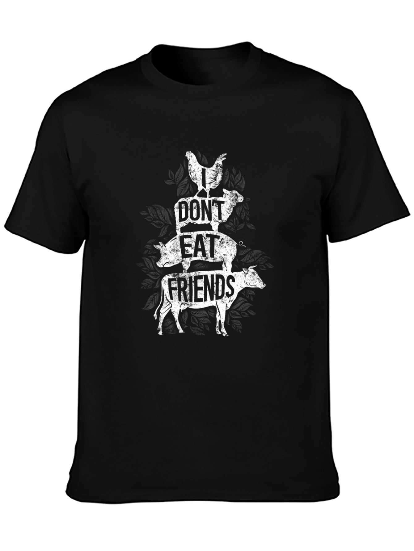 Vegan T-Shirt: I Dont Eat Friends Animal Stack