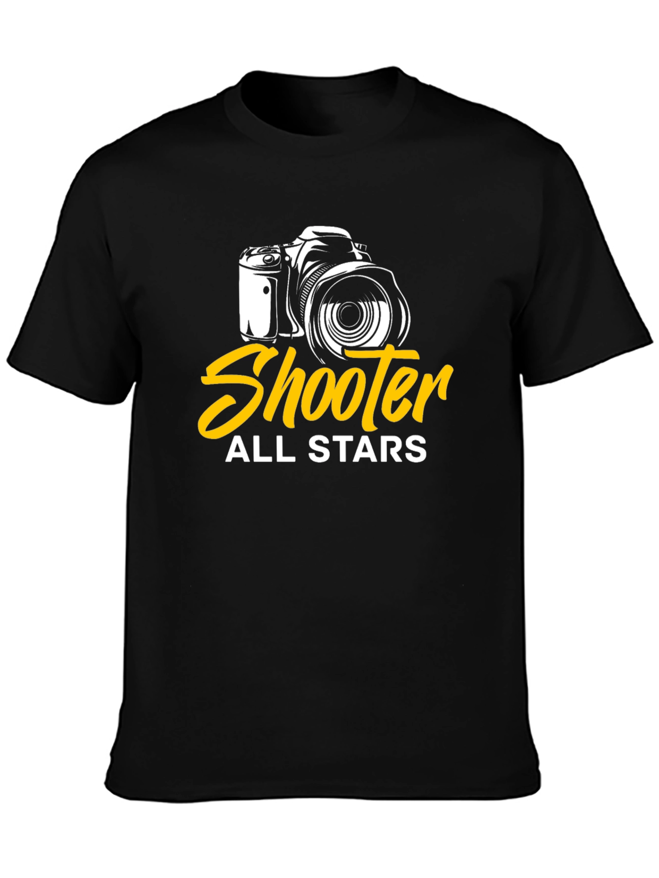 Shooter All Stars Camera Graphic Black T-Shirt