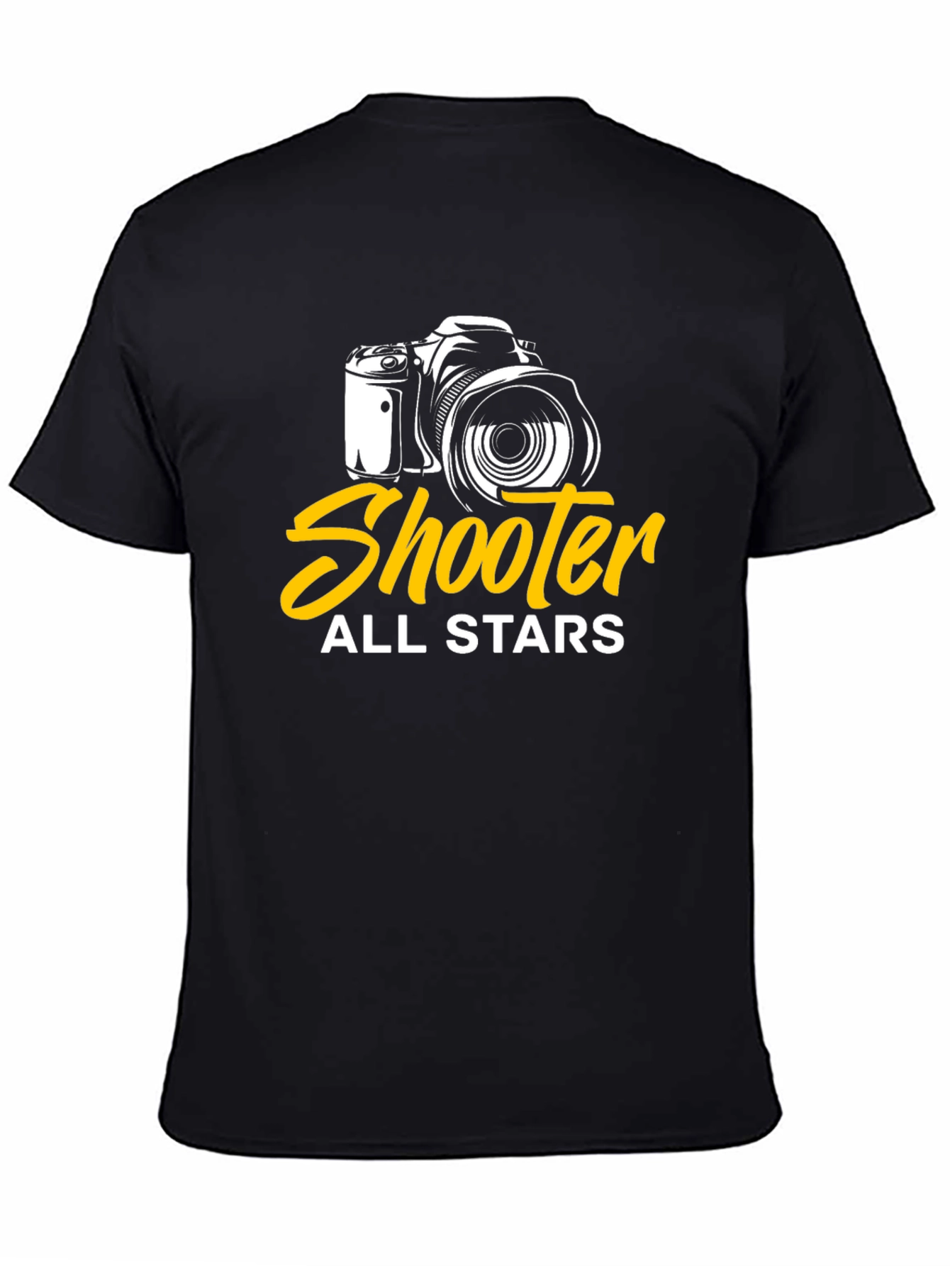 Shooter All Stars Camera Graphic Black T-Shirt