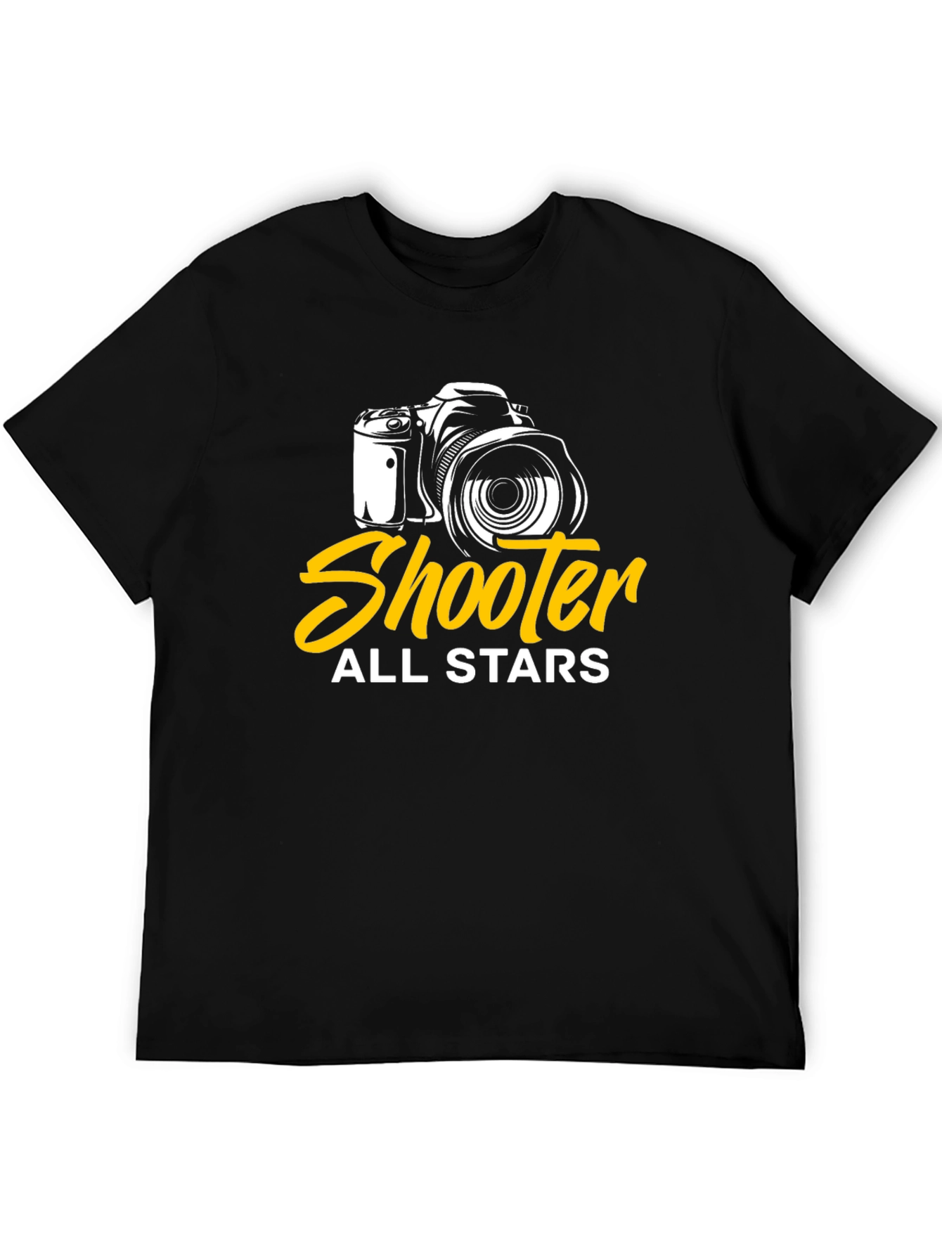 Shooter All Stars Camera Graphic Black T-Shirt