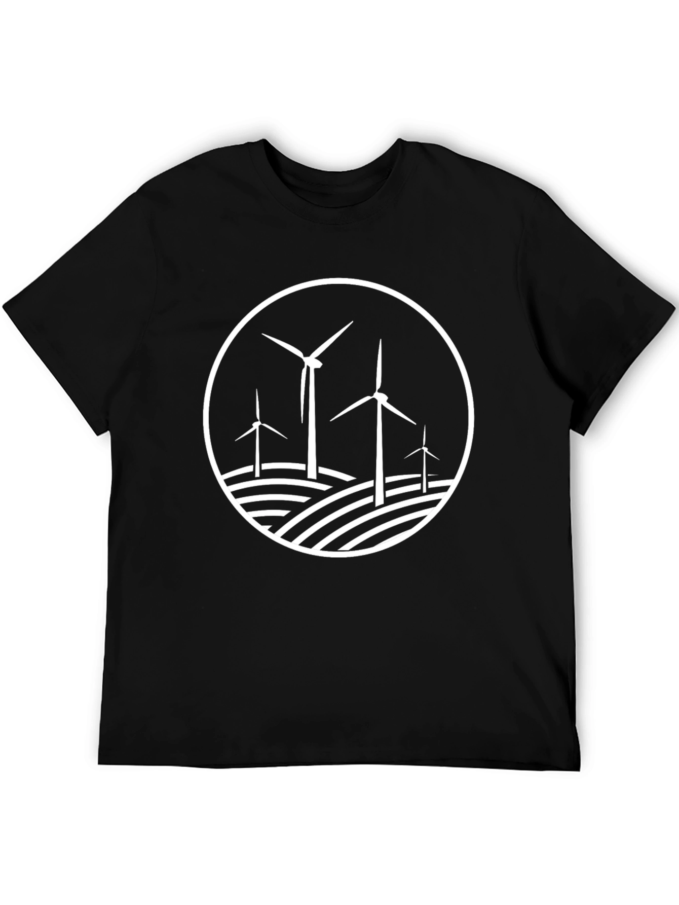 Wind Turbine Farm Graphic T-Shirt