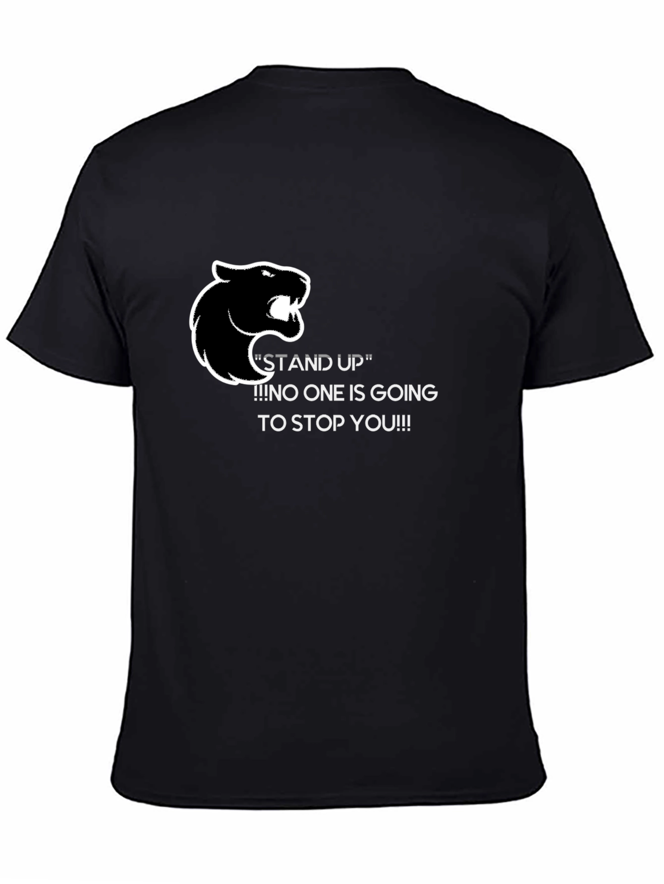 Stand Up Graphic Tee - Black Panther Motivation