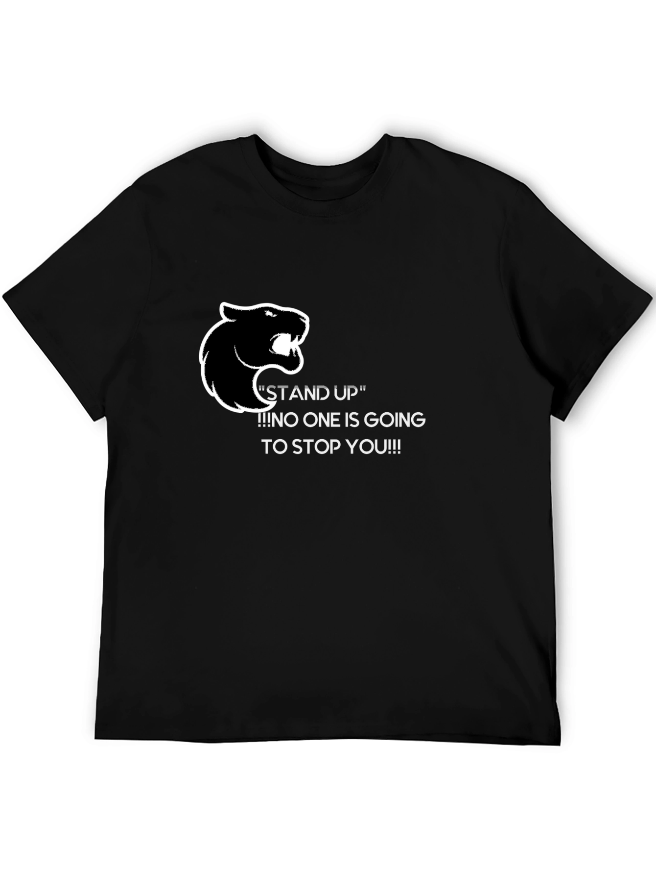 Stand Up Graphic Tee - Black Panther Motivation